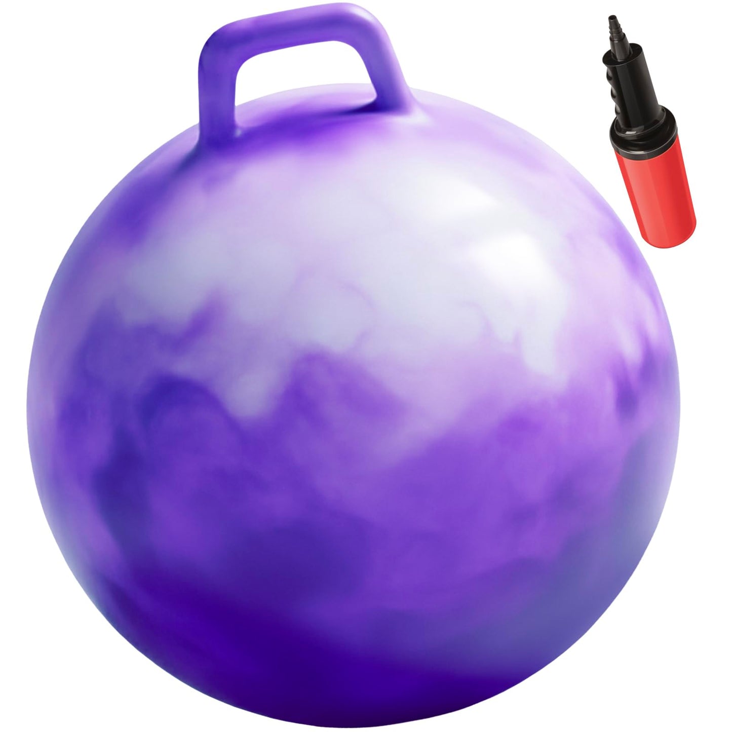 WALIKI Hopper Ball Toy for Girls 3 4 5 or 6 Years Old | Hippity Hop Ball | Jumping Hopping Ball | Cool Birthday Gift | Purple | 18"