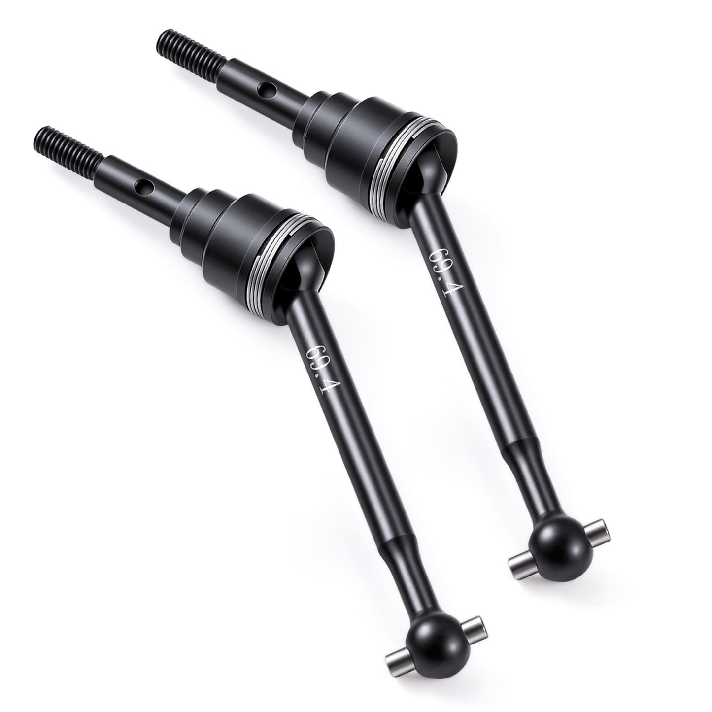QUPA AM STORE Carbon Steel Front/Rear Driveshafts with Drive Cups for Tra-xxas 1/16 Mini XRT 3S Monster Truck Upgrades (Rear)