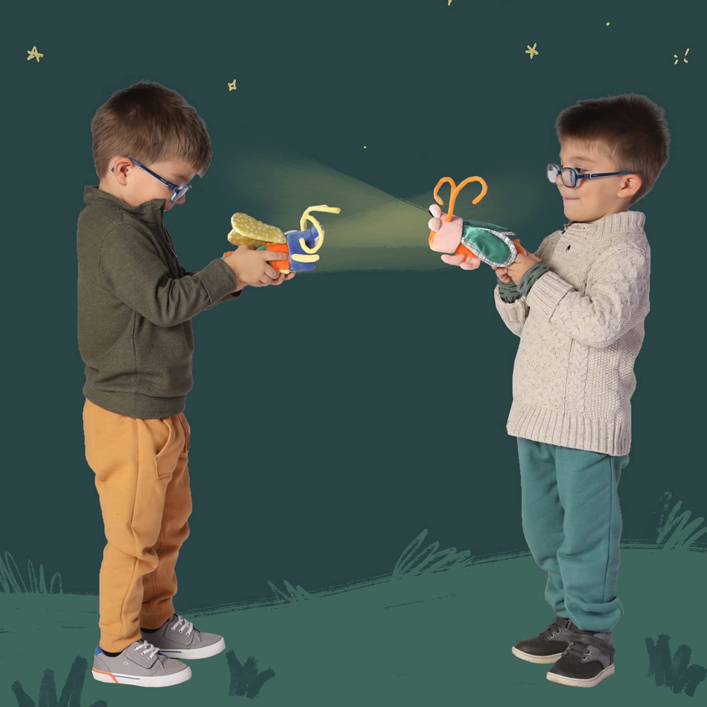 Manhattan Toy Flyer Flashlight Bug for Toddlers, Preschoolers and Kids 3 Years and Up