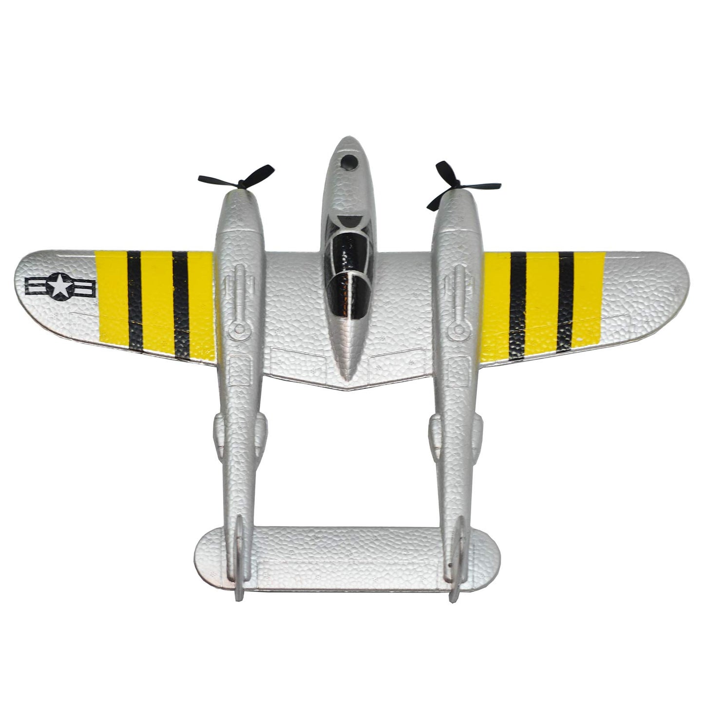 PLRB TOYS RC Plane Remote Control Airplane RTF 2.4GHz 2CH Radio Control P38 Lighting Aircraft for Beginner