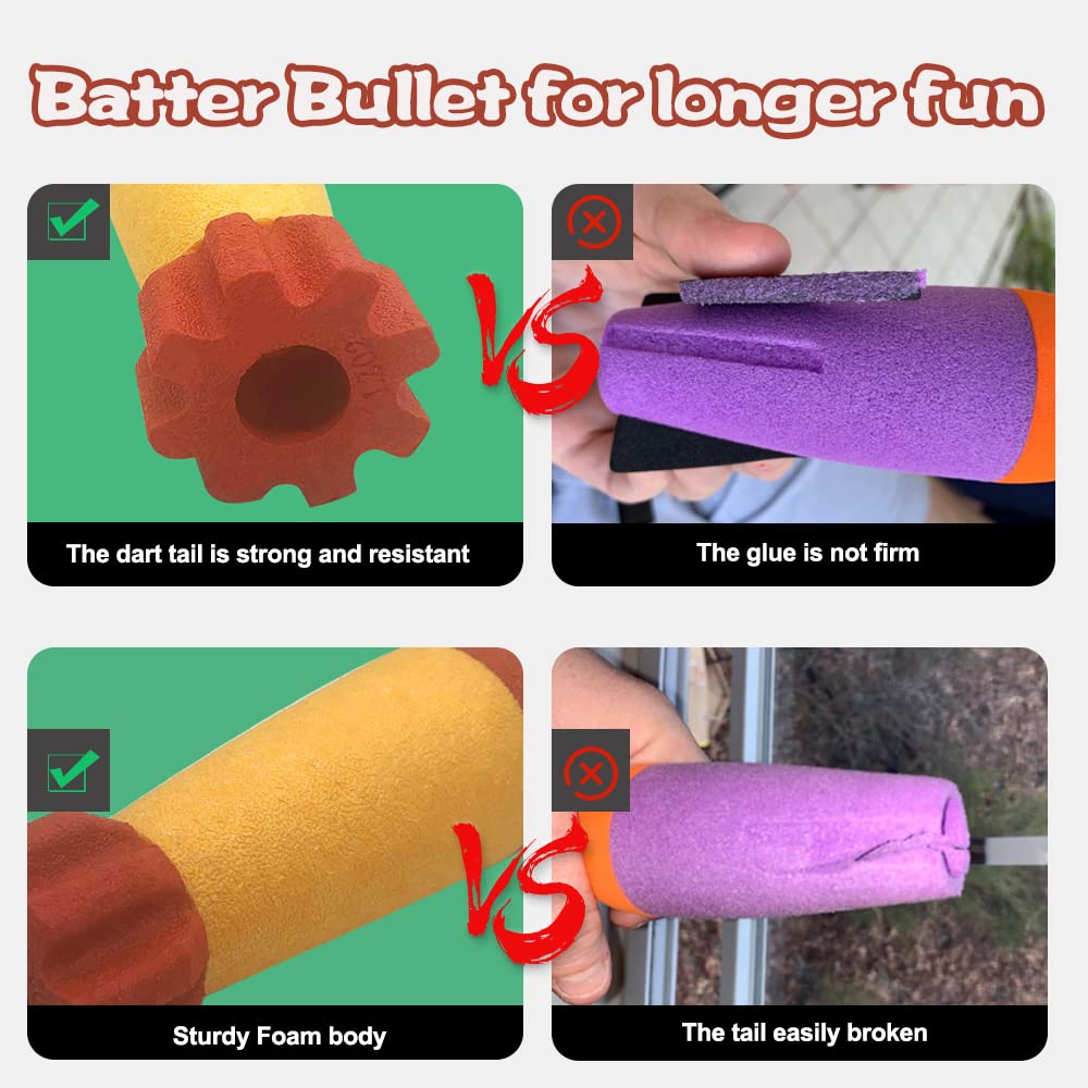 Gantan Toy Rocket Barrel Launcher-Fires Foam Rockets Includes 6 Rockets Compatible with RL Blaster- Shooting Game Toy Air Power Blaster Toy Gun for Youth, Adults