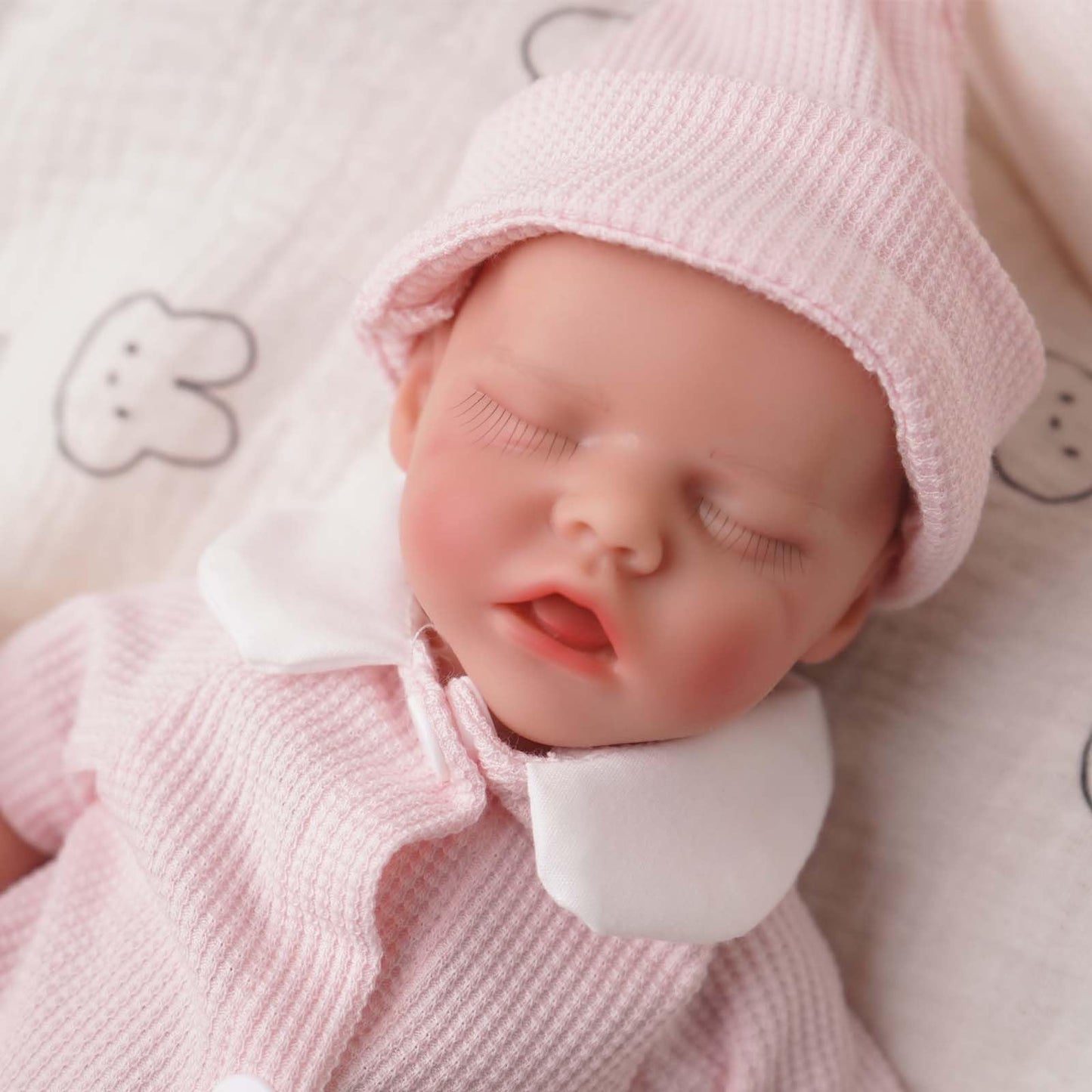 GUIENRLEA Reborn Baby Dolls Silicone Full Body, 12 Inch Platinum Silicone Bathable Poseable Soft Lifelike Newborn Body Dolls for Kids 3+ & Collectors