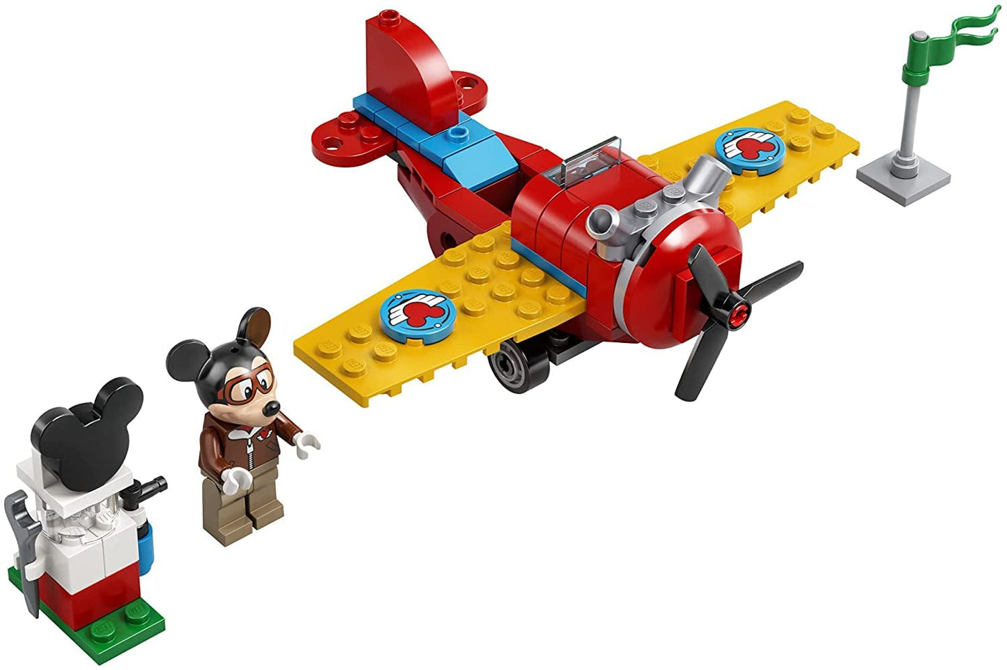 LEGO Disney Mickey and Friends Mickey Mouse’s Propeller Plane 10772 Building Kit Toy; Perfect for Creative Play; New 2021 (59 Pieces), Multicolor