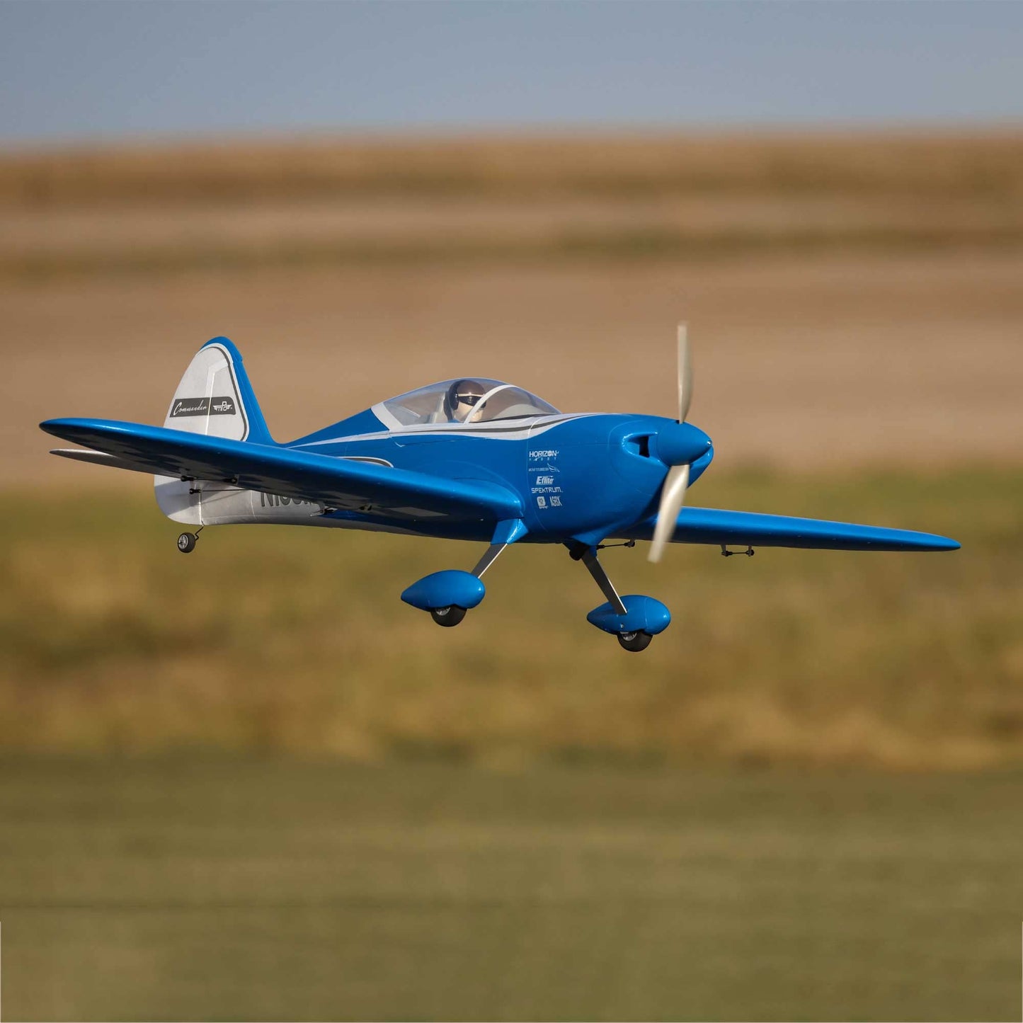 E-flite RC Airplane Commander MPD 1.4m BNF Basic Transmitter Battery and Charger Not Included with AS3X and Safe Select EFL14850