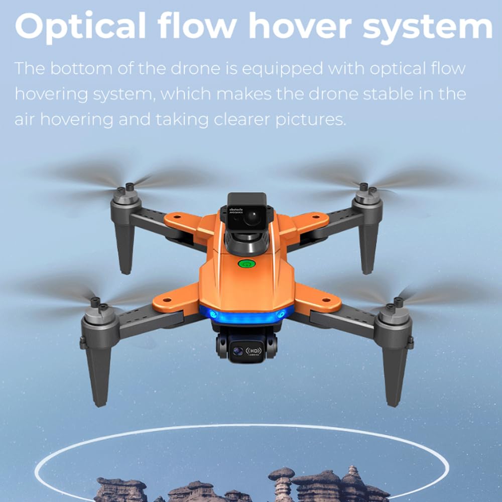 Lozenge 360° Obstacle Avoidance Brushless GPS Drone with Camera for Adults 4K Smart Follow Auto Return Long Battery Life Quadcopter 3 Battery HJ90 Big Size