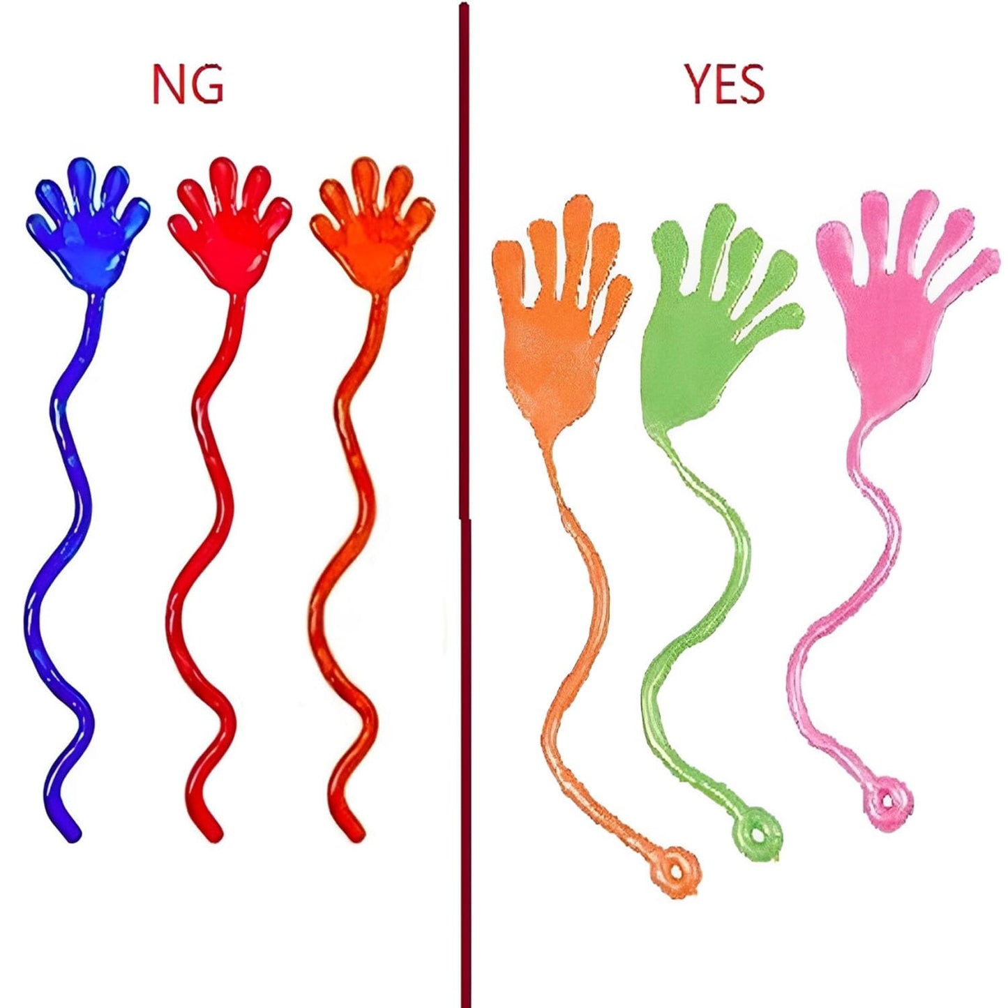 Tuko 100 PCS Sticky Hands, Sticky Finger, Kids' Party Favor Sets, Fun Toys, Halloween Party Favors, Wacky Fun Stretchy Sticky Hands, Party Favors, Birthday Parties, Toys for Sensory Kids