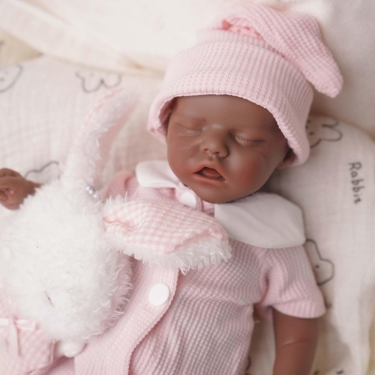 GUIENRLEA Reborn Baby Dolls Silicone Full Body, 12 Inch Platinum Silicone Bathable Poseable Soft Lifelike Newborn Body Dolls for Kids 3+ & Collectors
