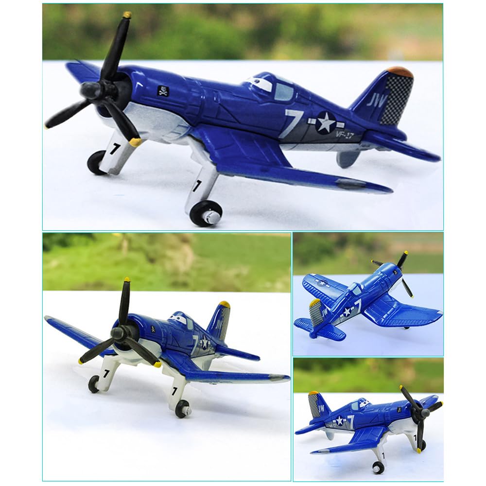 5 Pack Planes Dusty Skipper Ripslinger Bulldog Echo Metal Diecast Plane Model Toy (5 Pack Planes)