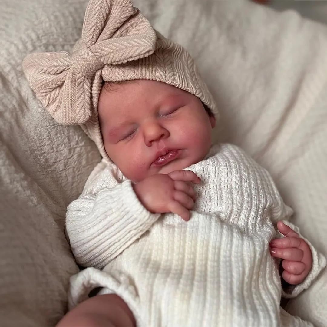 Zero Pam Reborn Baby Dolls Silicone Full Body-20 in Realistic Babys Doll, Anatomically Correct Girl, Full Silicone Babys Doll, Real Life Reborn Dolls with Accessories