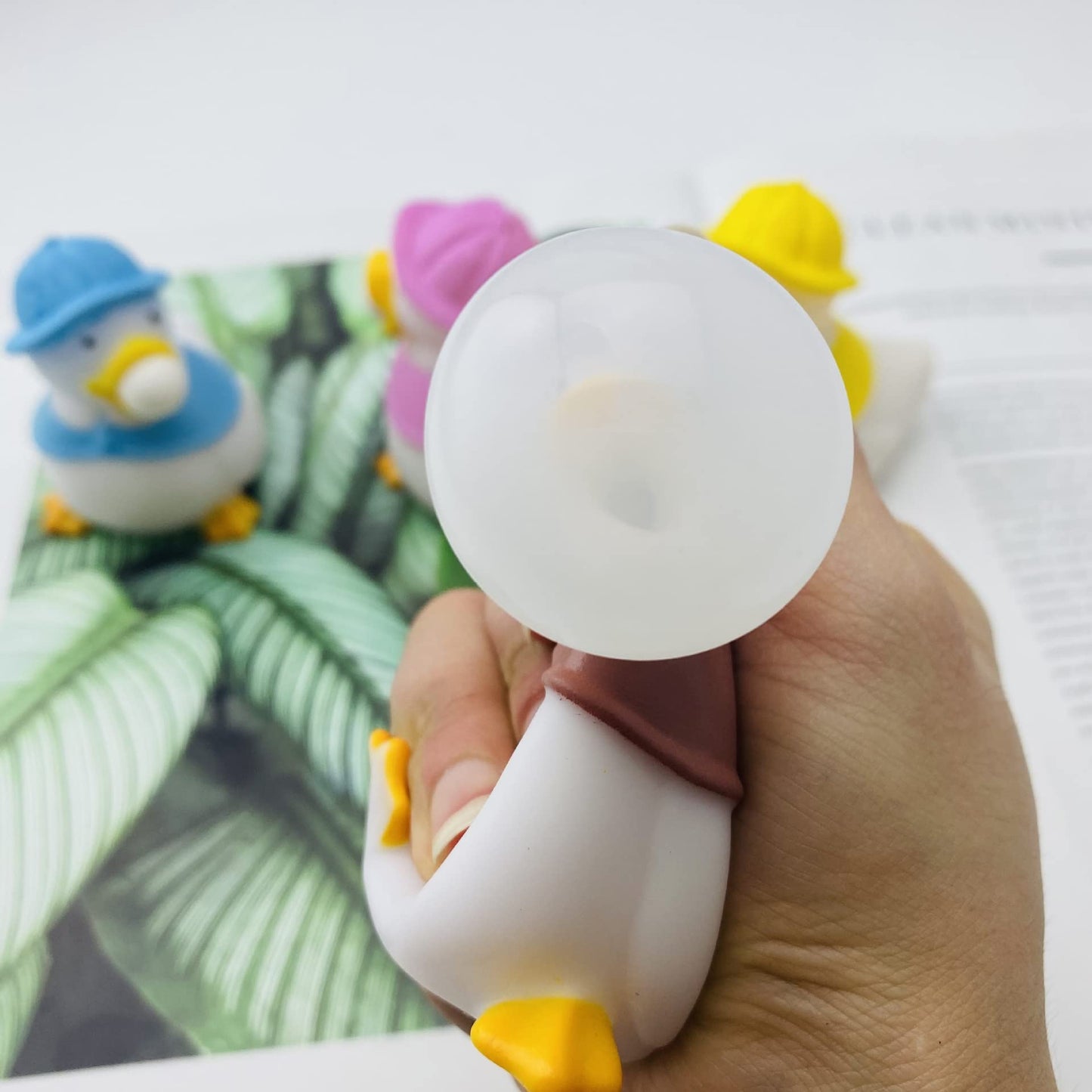 4 Pcs Ducks Squeeze the Bubble Ball ，Relieve Stress Fidget Toys for Children and Adults,Squeeze Sensory Toys for Anxiety, Autism, ADHD.(4 Ducks)