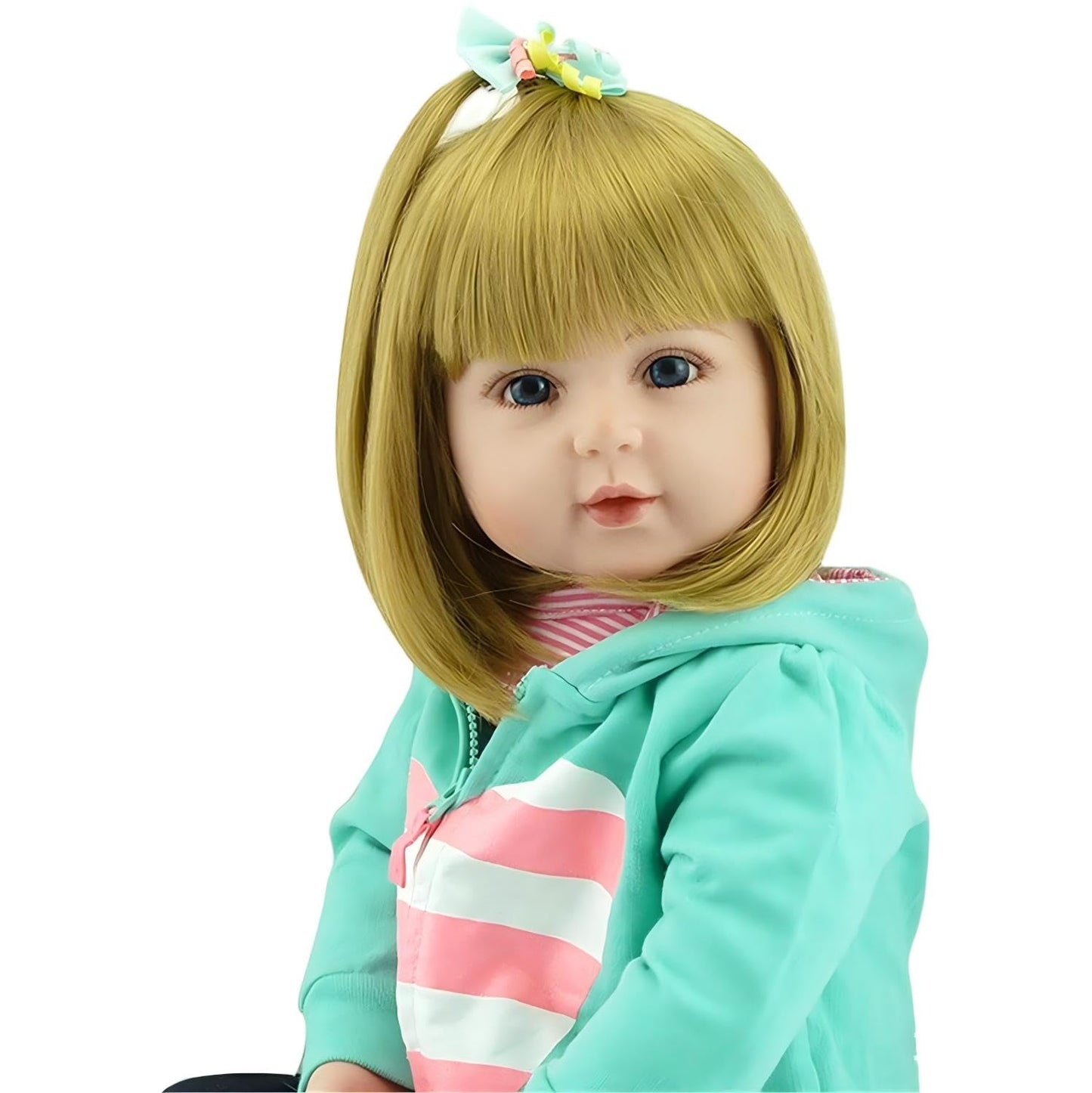 iCradle Lovely Reborn Baby Doll Girl 18 inch 45 cm Soft Body Vinyl Lifelike Baby Doll Realistic Newborn Dolls Handmade Toddler Toy for Ages 3+