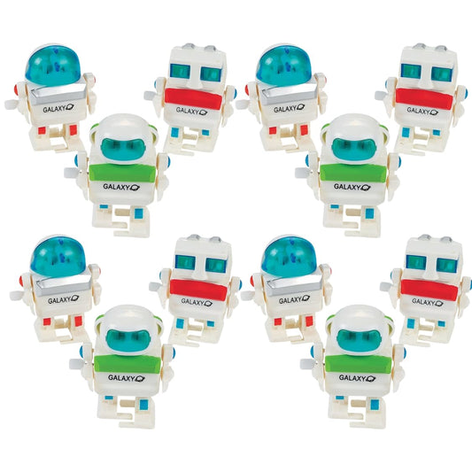 Fun Express Wind-Up Robots (1 Dozen) Party Favors, Party Decorations, Easter Basket Fillers, Stocking Stuffers, Novelty Toys - VBS Vacation Bible School Supplies/Decor