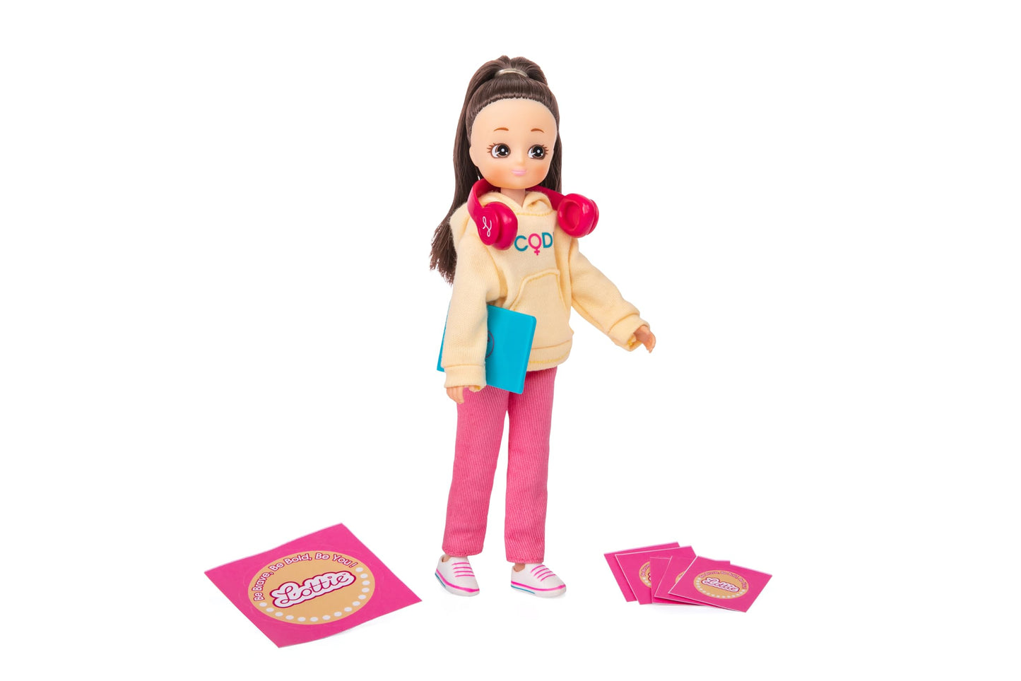Lottie Coder Girl Doll with Laptop and Tech Accessories