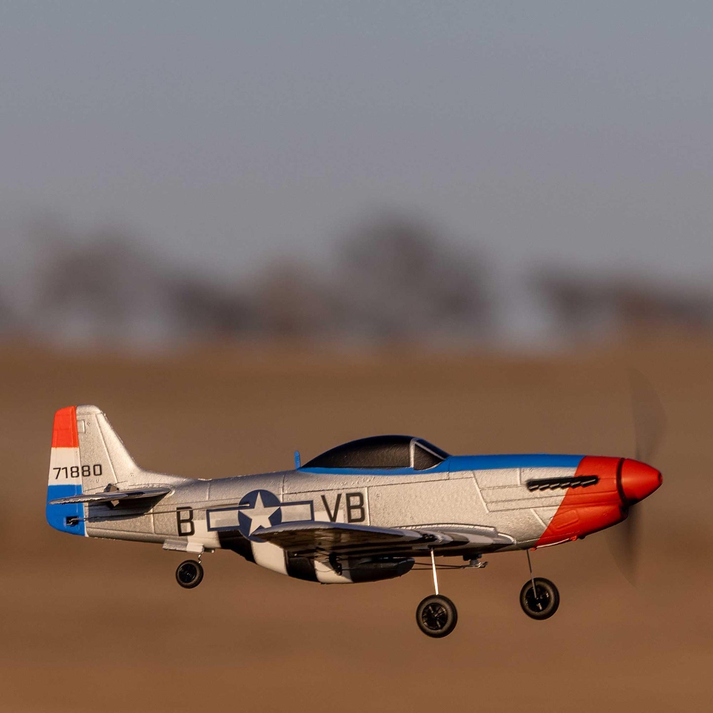 HobbyZone RC Airplane P-51D 450mm RTF (Battery and Charger Included) HBZ-1251