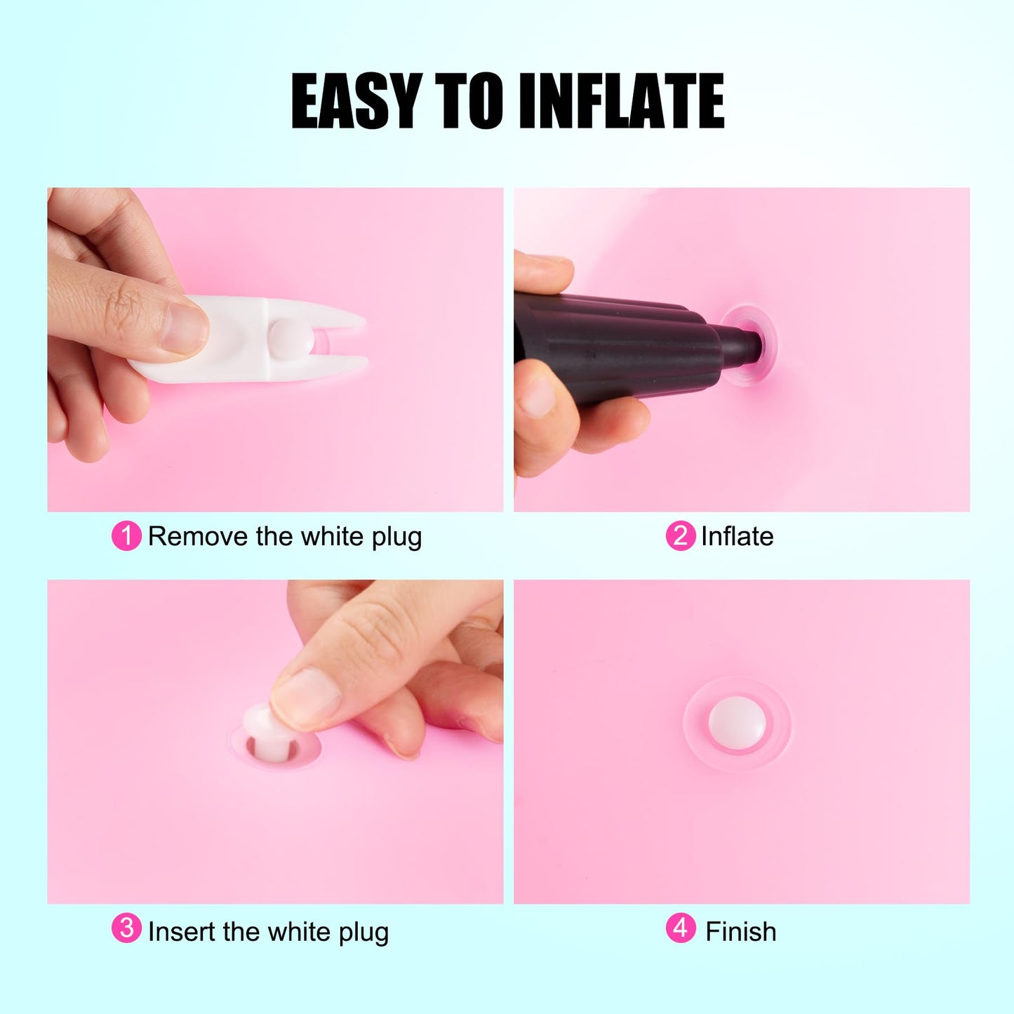 INPODAK Hopper Ball, Unicorn Bouncy Ball with Handle for Kids, 18 Inch Hippity Hop Jumping Bouncer, Pink Hopping Toy for Boys and Girls Ages 3-6 with Pump and Gift Box for Birthday