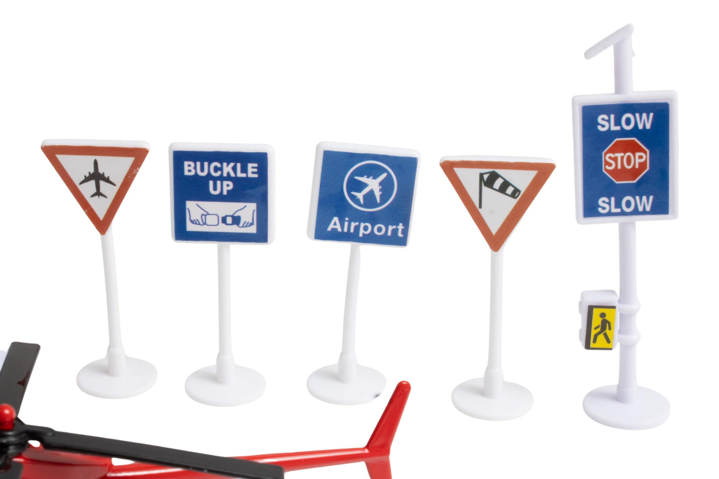 Daron Delta Airport 25-Piece Die-Cast Metal and Plastic Airplanes, Vehicles, and Accessories Playset Toy and Collectible for Ages 3+