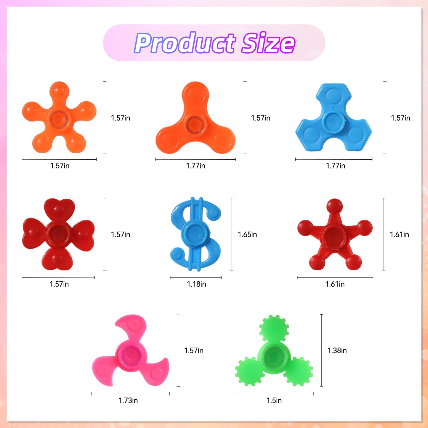 120pcs Mini Fidget Spinner Bulk, Treasure Box Toys for Classroom Prizes, Stress Relief Sensory Fidget Toys Bulk for Kids with Autism, Birthday Gifts Party Favors, Goodie Bag Stuffers for Kids 4-8-12