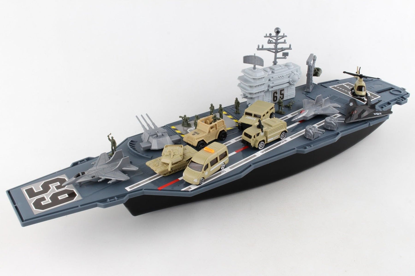 Daron Worldwide Trading Aircraft Carrier BP96243 Playset ,for 36 months to 180 months Gray