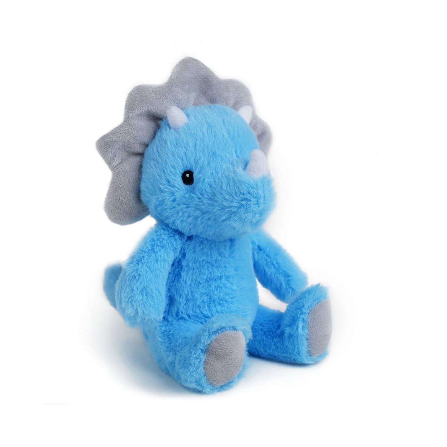 VANLINNY Dinosaur Stuffed Animals, Blue Dinosaurs Toy for Kids 3-5, Cute 9" Triceratops Stuffed Baby Plush, Soft and Comfort to Hug, Ideal Christmas Birthday Gift