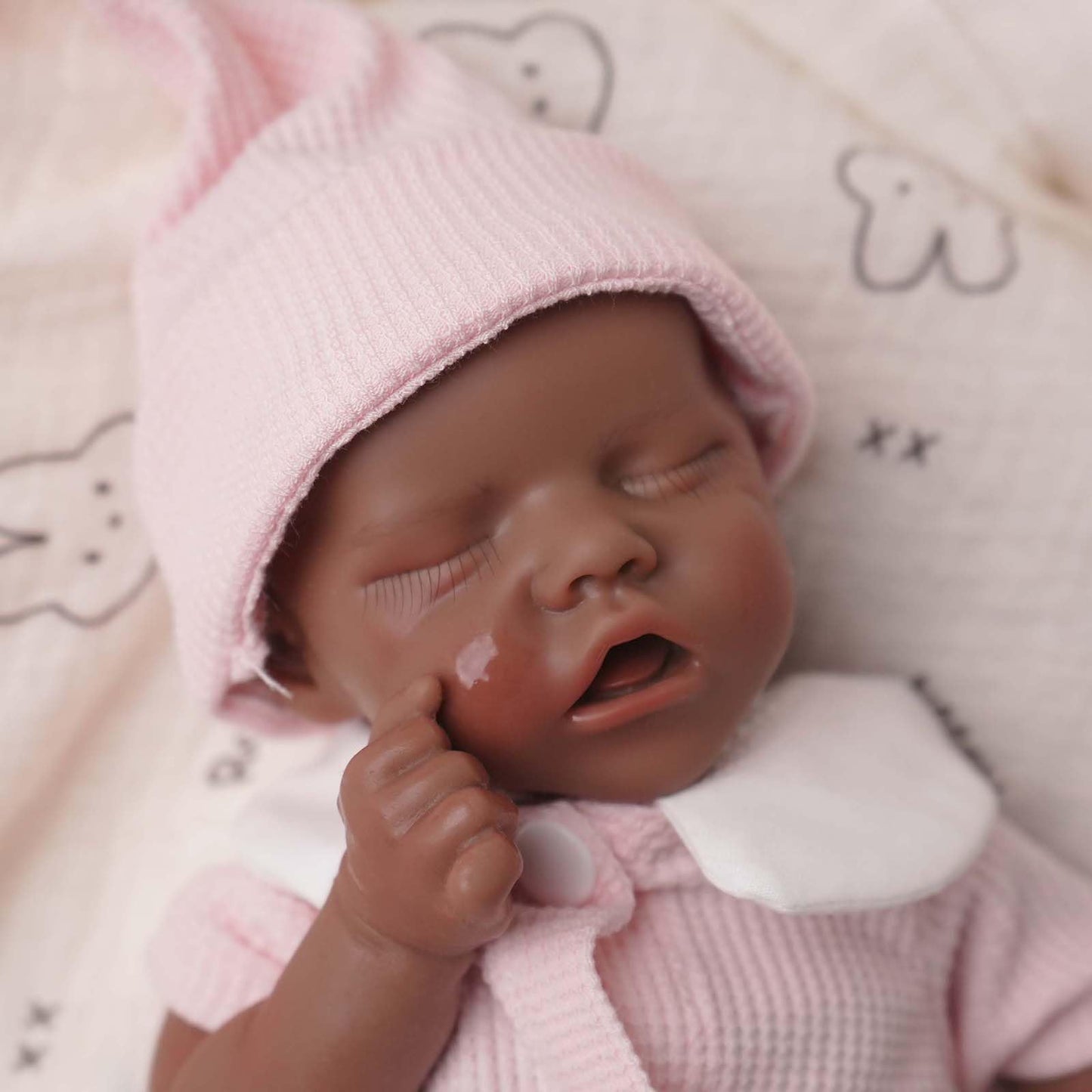 GUIENRLEA Reborn Baby Dolls Silicone Full Body, 12 Inch Platinum Silicone Bathable Poseable Soft Lifelike Newborn Body Dolls for Kids 3+ & Collectors