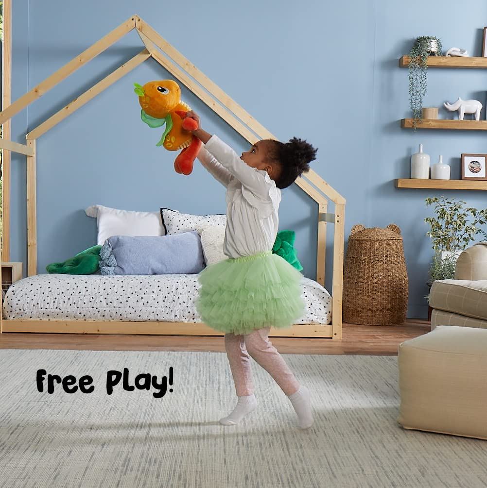 Playskool Glo Friends — Wigglebug Wiggle, Hop, Stop! — Interactive Soft Plush with 4 Modes — Games, Stories, Free Play, and Bedtime — SEL Toy — Ages 2+