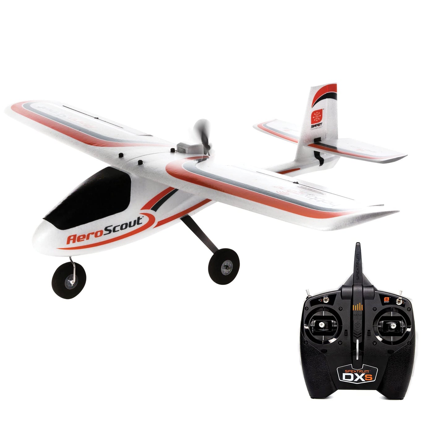 HobbyZone RC Airplane AeroScout S 2 1.1m RTF Basic (Battery and Charger Not Included) with Safe Technology, HBZ380001, Airplanes (RTF), Trainers