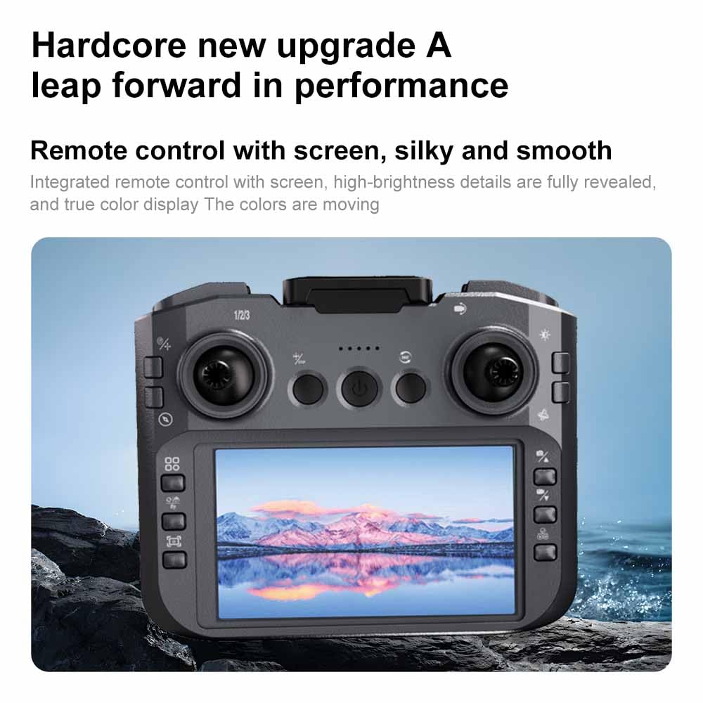 Drone with Screen Controller for Kids & Beginners, Easy to Fly Toy Drone with Camera, Altitude Hold, One Key Takeoff, Foldable RC Drone Gift for Boys Girls (FBA)