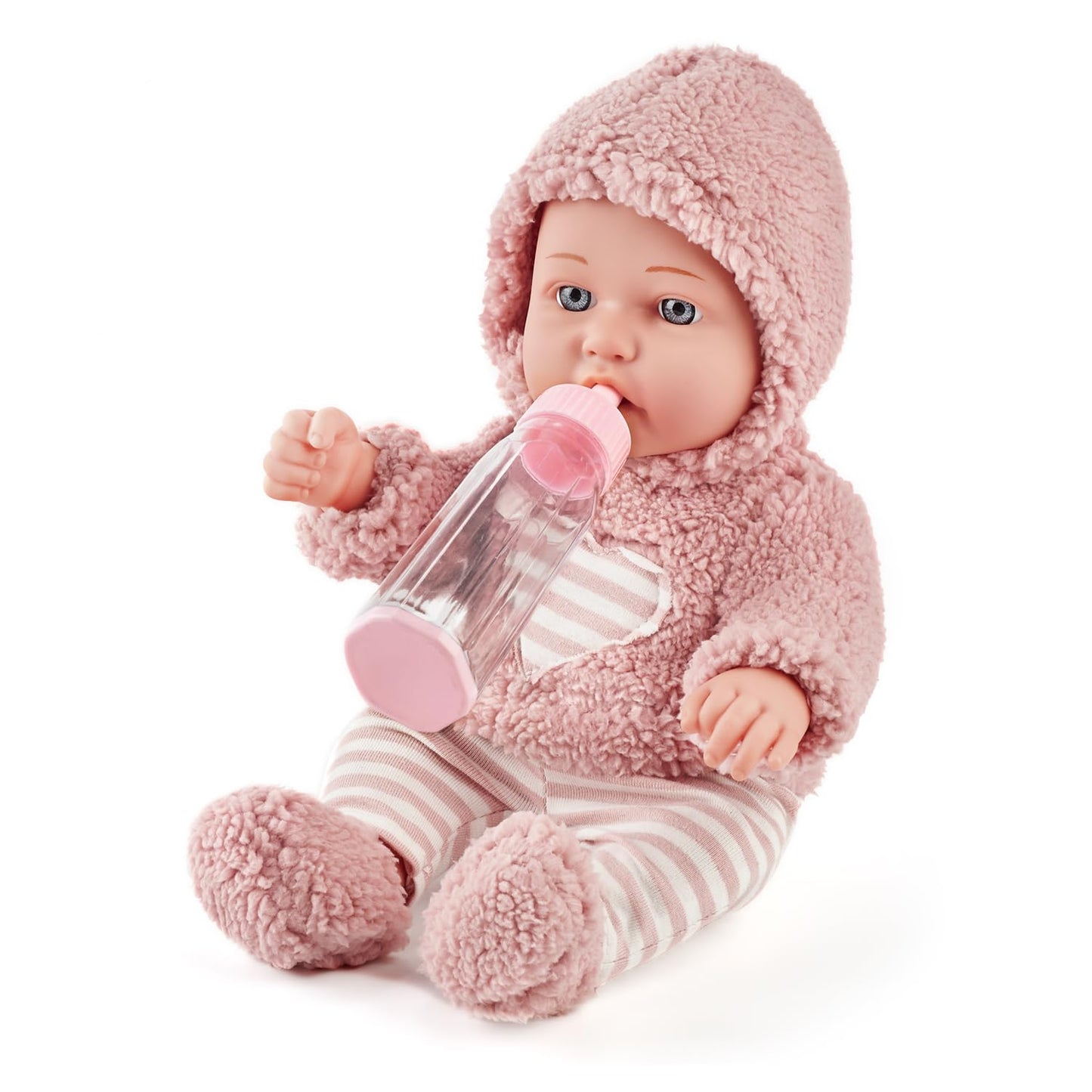 eDollable 12 inch My First Baby Doll Toy playset with Accessories and Clothes in Gift Box, Ideal Gift for 3+ Years Old Girls Toddlers