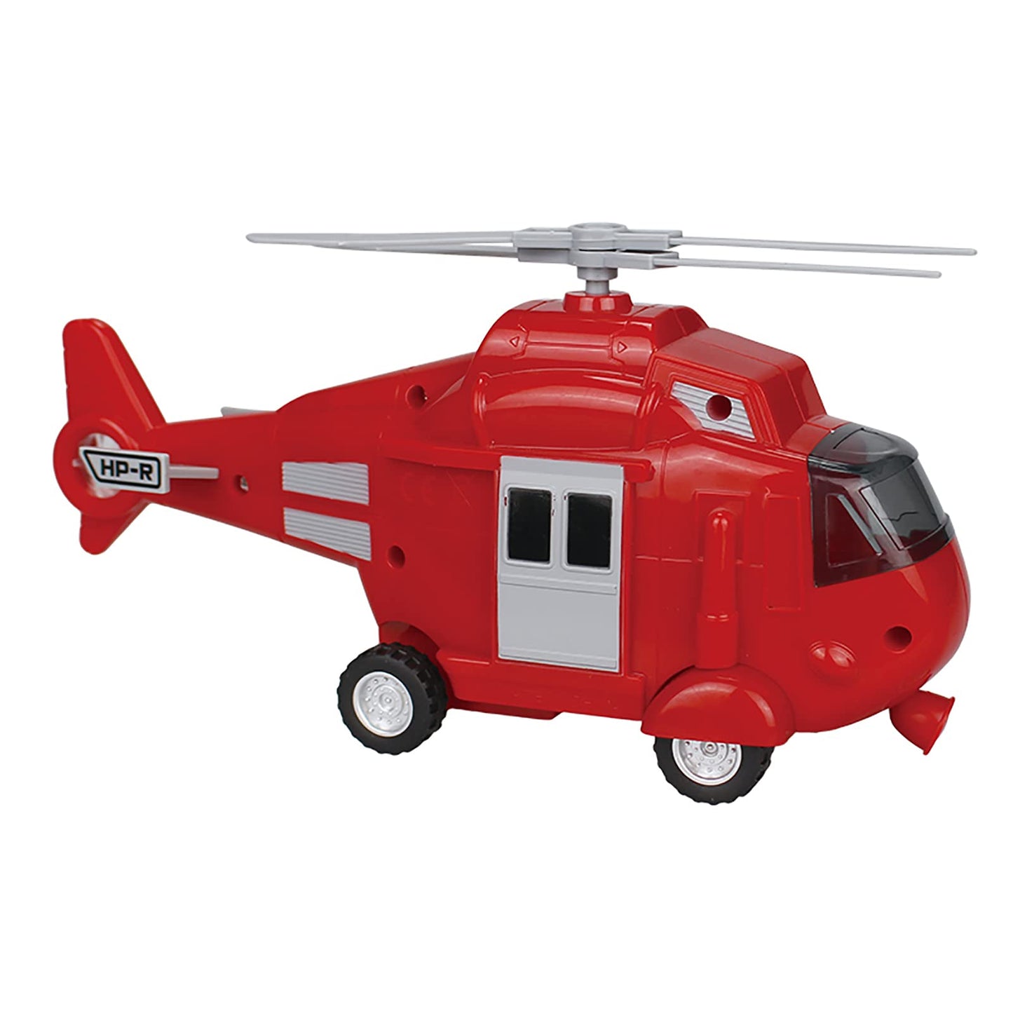 OMGTOY Military Helicopter, Airforce Airplane Toy with Hanging Basket Lights and Sounds for Kids(Red)