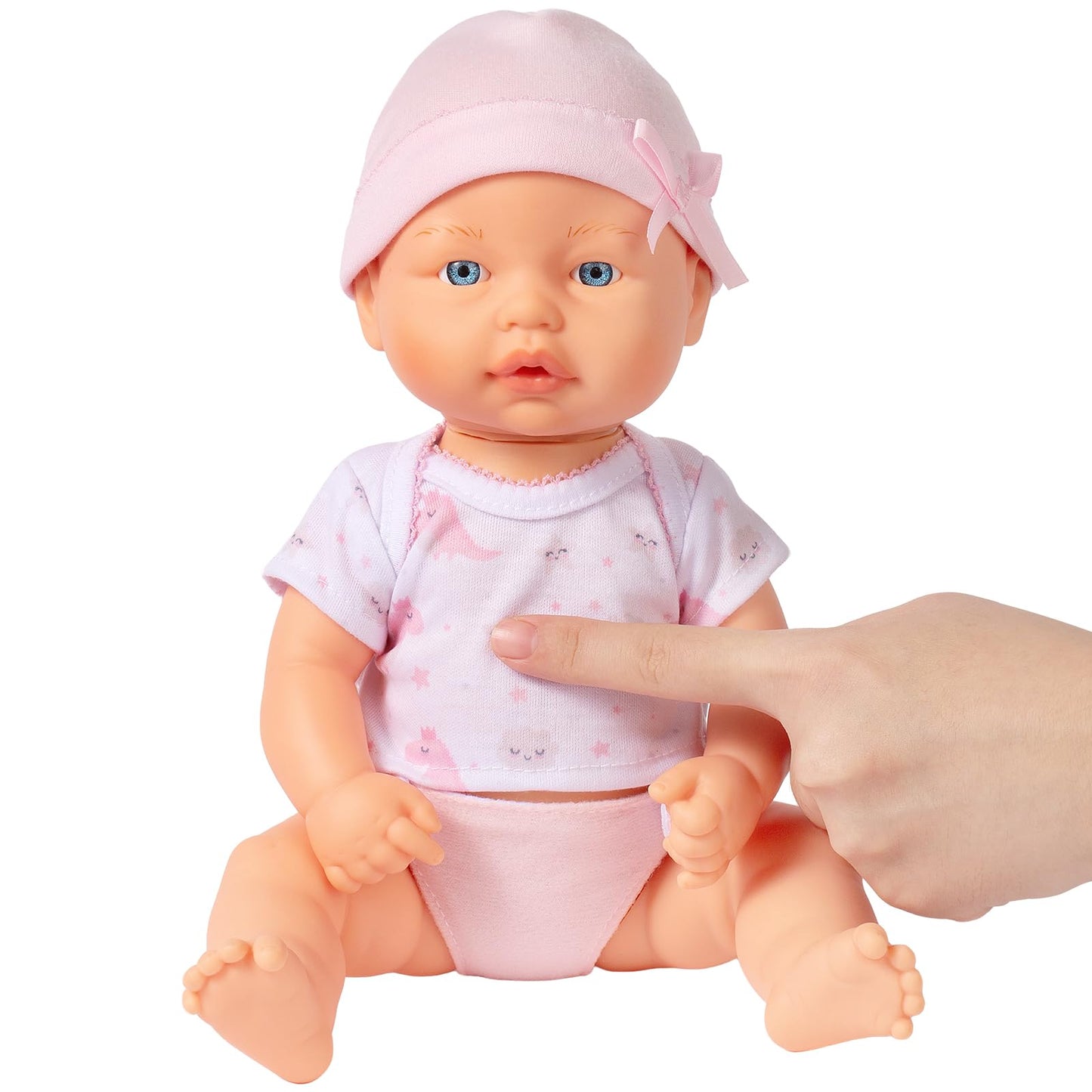 Mother Love Interactive Twin Baby Dolls,13 inch Talking Baby Doll, Interactive Baby Dolls with Sounds,with Feeding Toy, for 3+ Year Old Girls and Boys Gifts