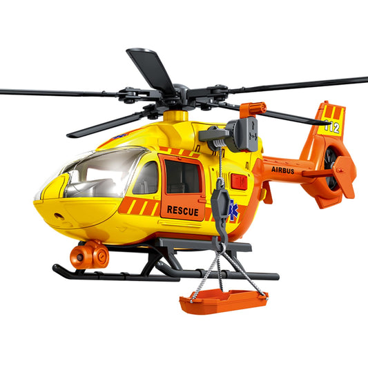 RANHANGQI 15" Rescue Helicopter Toy Light and Sound Rescue Vehicles Toys for Kids Aged 3 Toddler Kids Boys Gifts