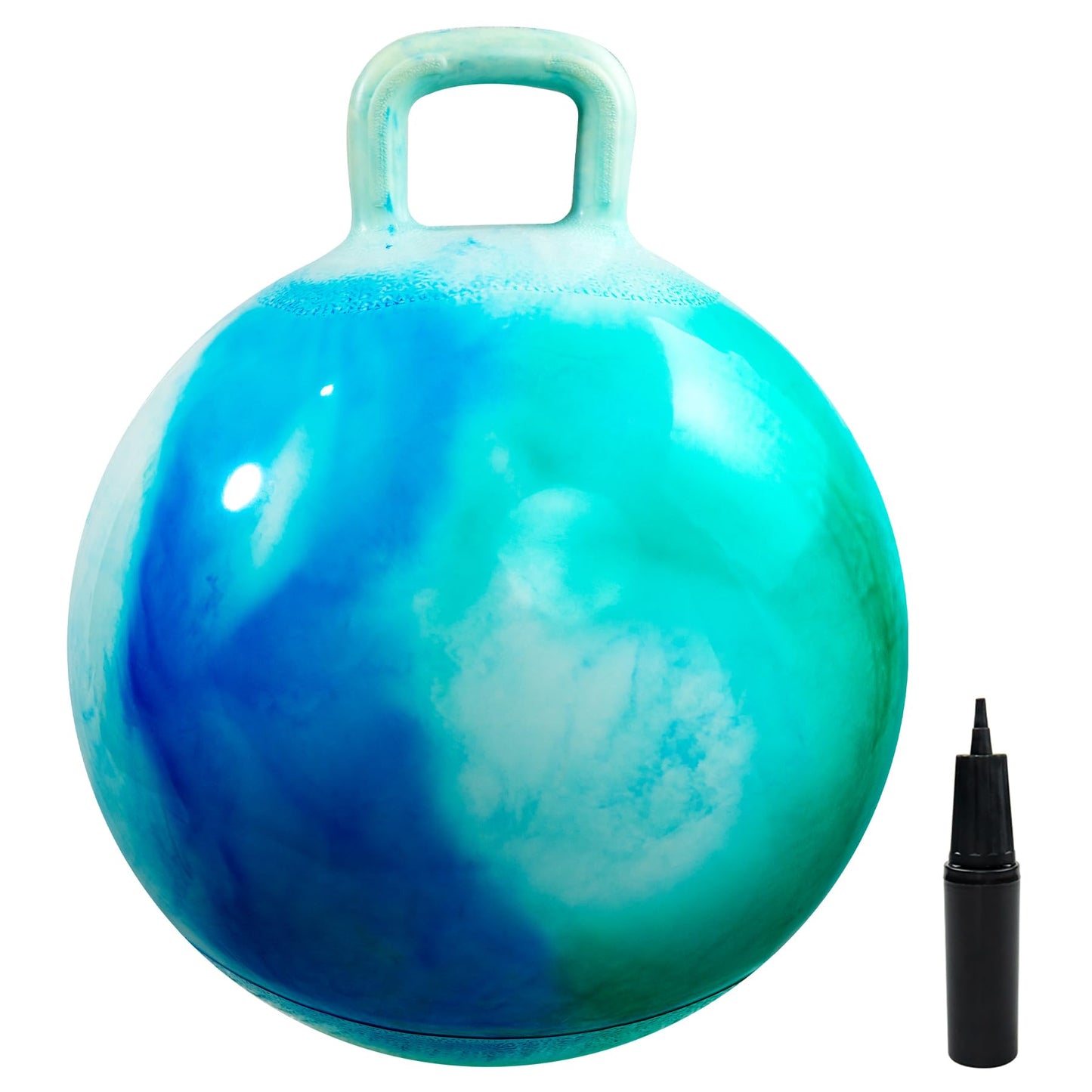 EVERICH TOY Hopper Ball, Clouds Hopping Toys for Kids, 20 Inch Bouncy Ball with Handle, Inflatable Bouncing Hoppity Hop Toys for Boys and Girls Gifts