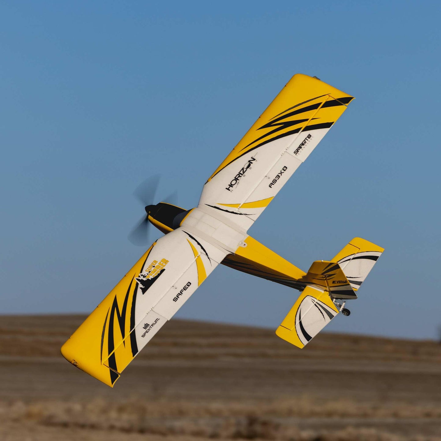 E-flite RC Airplane Super Timber 1.7m BNF Basic Transmitter Battery and Charger Not Included EFL02550