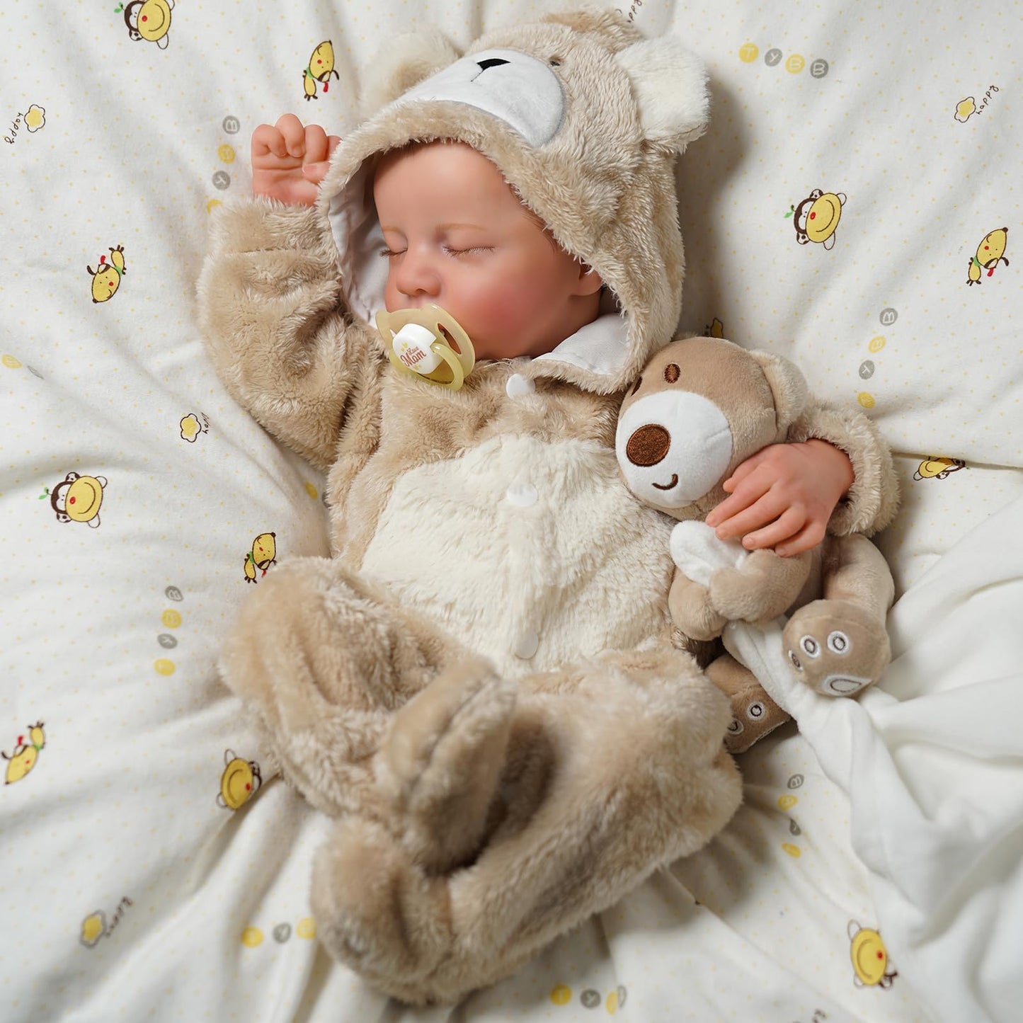 BABESIDE Lifelike Reborn Baby Dolls Boy - 17-Inch Baby Soft Body Realistic-Newborn Baby Doll Silicone Full Body Vinyl Real Life Baby Dolls with Toy Accessories for Kids Age 3+