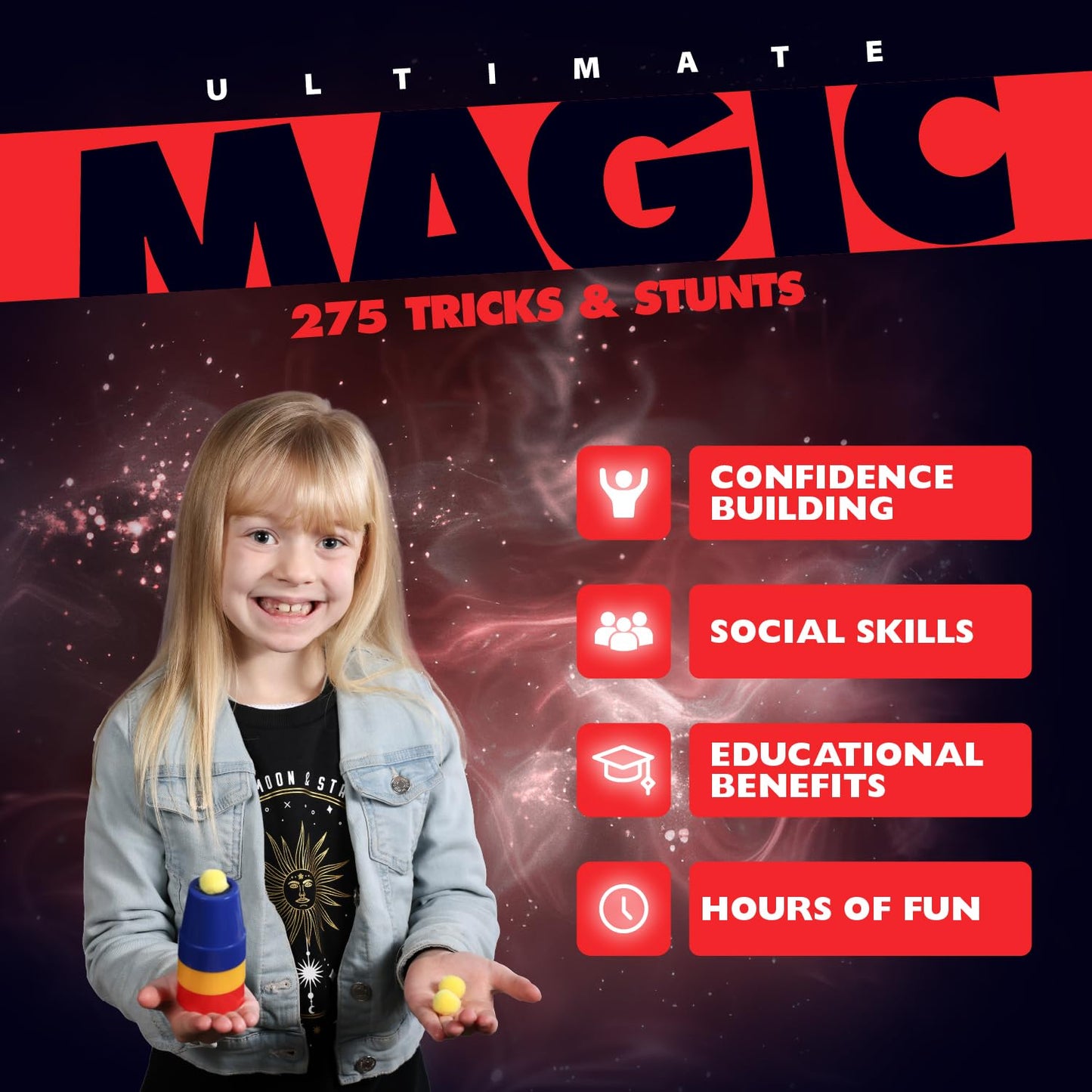 Marvin's Magic - 275 Ultimate Magic Tricks - Full Set - Kids Toys for Birthday - 275 Mind-Blowing Tricks & Illusions Included - Age 8+