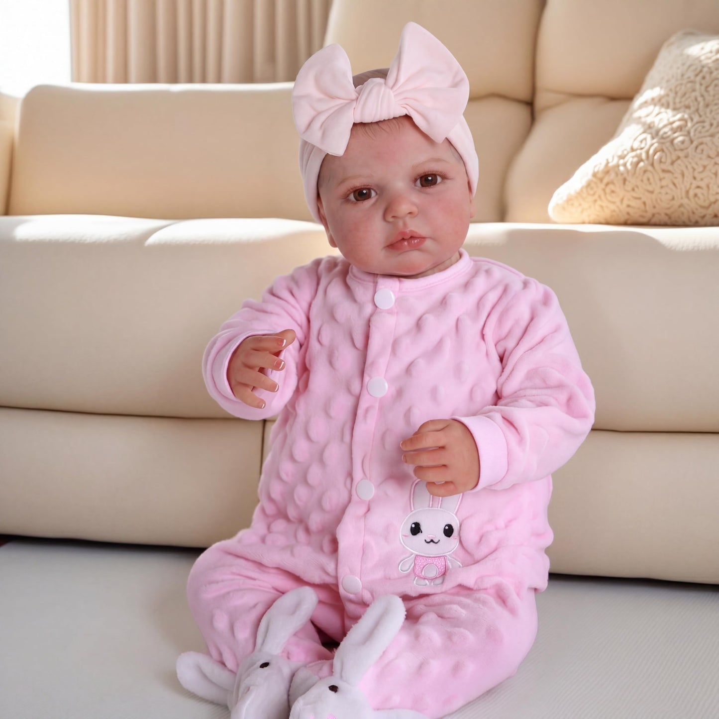 BABESIDE Reborn Baby Dolls - 20-inch Cute Soft Vinyl Realistic Baby Doll Real Life Baby Dolls with Complete Accessories Perfect for Cuddling, Playtime, and Gift Giving