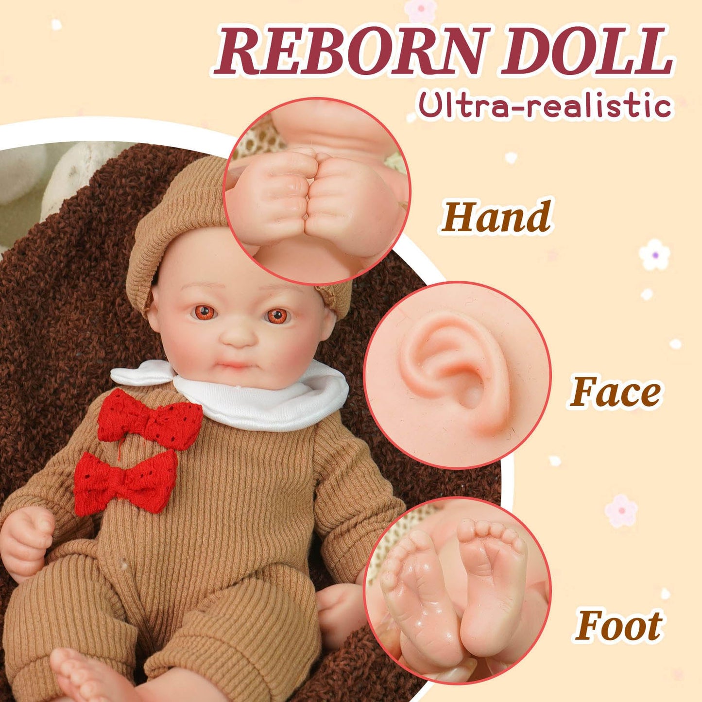 YaLuoQian Realistic Reborn Baby Dolls-11.8 inch Silicone Reborn Baby Dolls Full Body Newborn Baby Doll Silicone Girl with Clothes Set Gift Box for Kids Age 3+