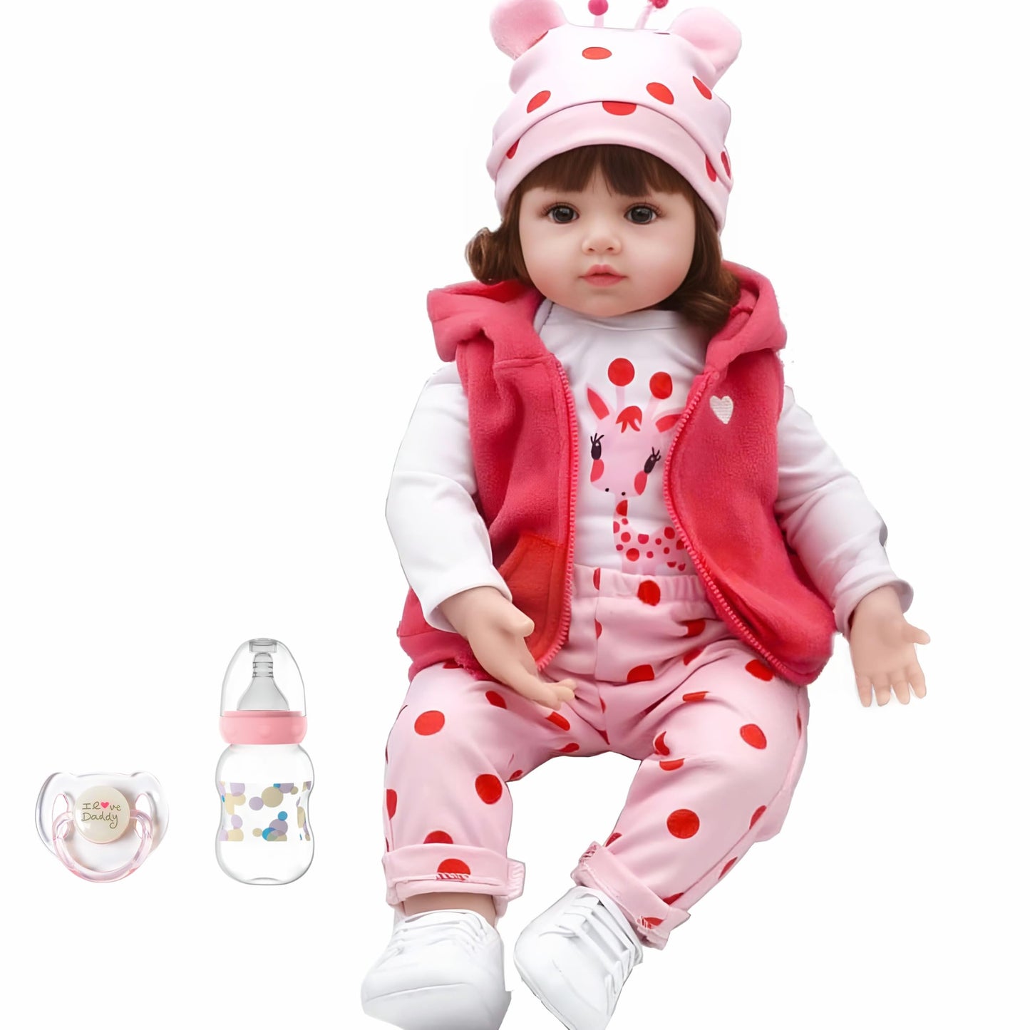 CHAREX Realistic Baby Doll - Reborn Baby Dolls Girl 18 inch Lifelike Newborn Baby Real Life Baby Dolls Reborn Toddler with Full Set Accessories Handmade Gift for Children Age 3+ and Collectors