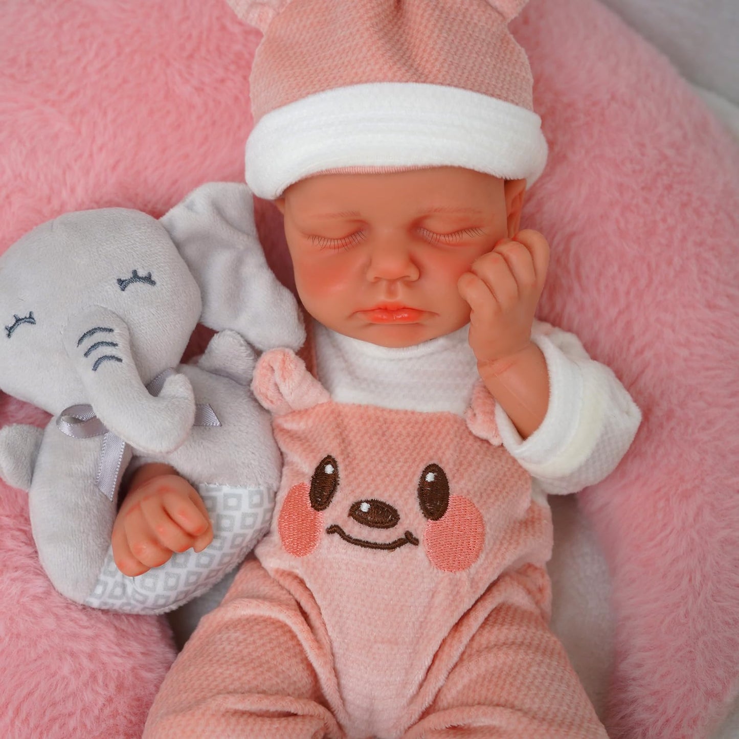 Girl 12 Inch, Full Silicone Baby Doll, Reborn Baby Dolls Silicone Full Body, Sleeping Position Newborn, Not Vinyl