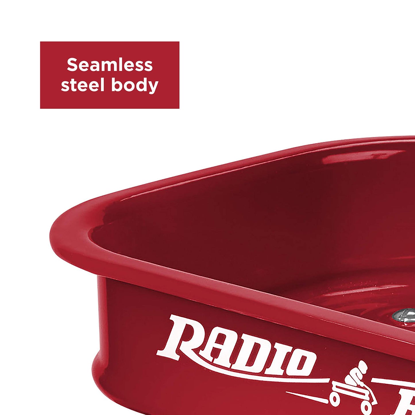 Radio Flyer Mini Classic Red Wagon for Kids, 12.5" Toy Wagon For Kids Aged 1.5+, Play-Size Version of the Classic, Durable Rolling Wheels & Steel Body, Working Handle, For Toys, Crafts & Gift Displays