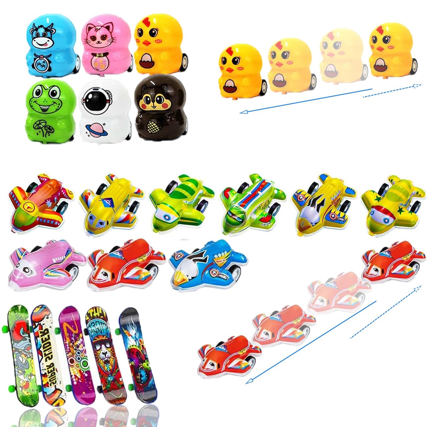 124 Pack Party Favors for Kids,Goodie Bags Pinata Stuffers,Treasure Box Toys,Birthday Party Gift Toys,School Classroom Rewards,Carnival Prizes Box,Easter Egg Filler Bulk Fidget Toys for Boys Girls