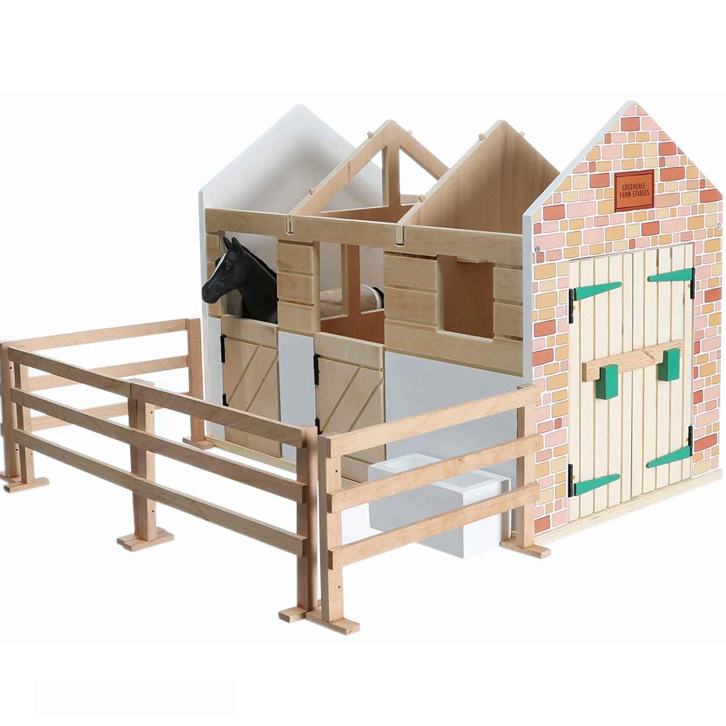 Lottie Dolls Stable Playset | Toy Farm Playset | Toy Barn | Toy Horse Stable Playset | Wooden Barn