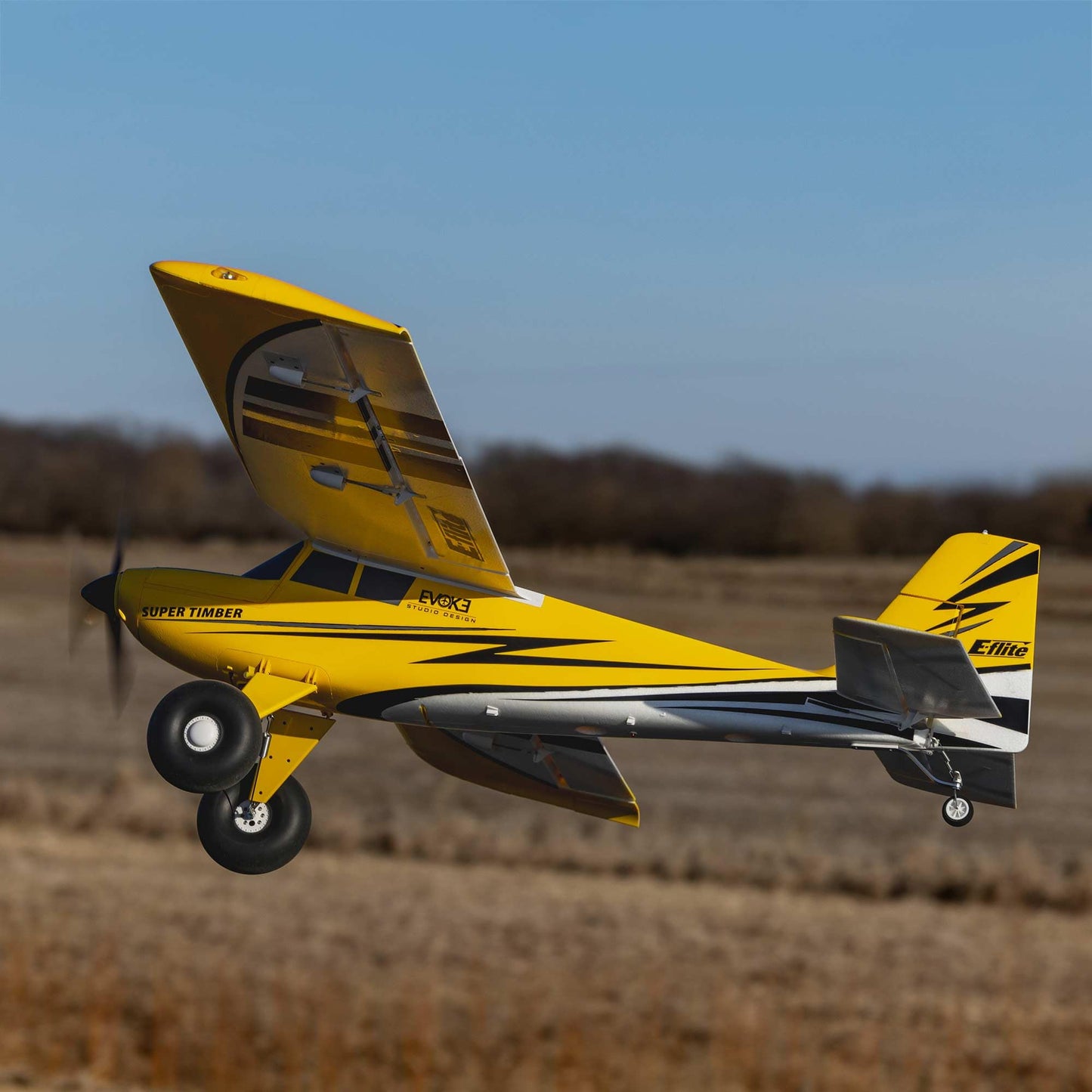 E-flite RC Airplane Super Timber 1.7m BNF Basic Transmitter Battery and Charger Not Included EFL02550