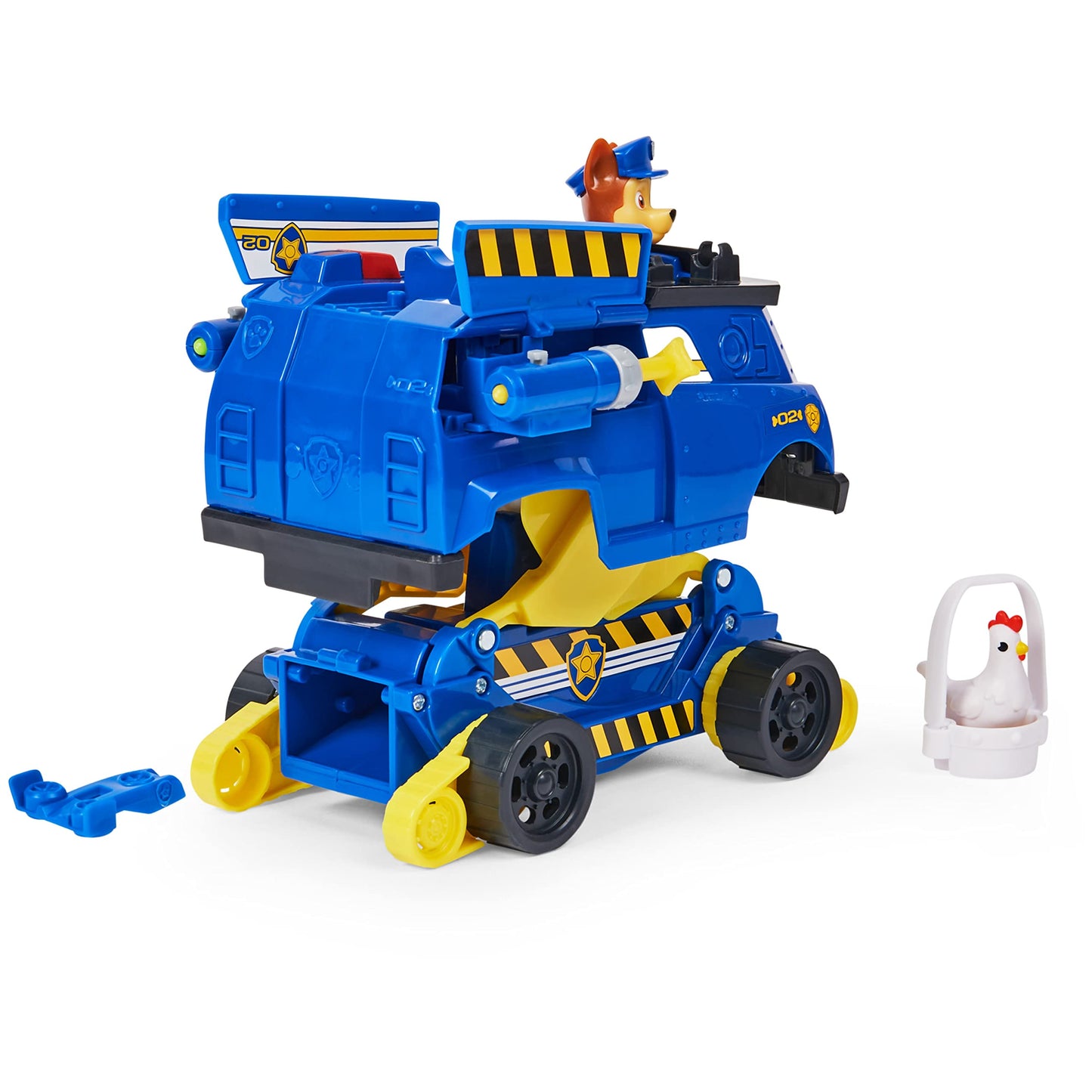 PAW Patrol Chase Rise and Rescue Transforming Toy Car with Action Figures and Accessories, Kids’ Toys for Ages 3 and up