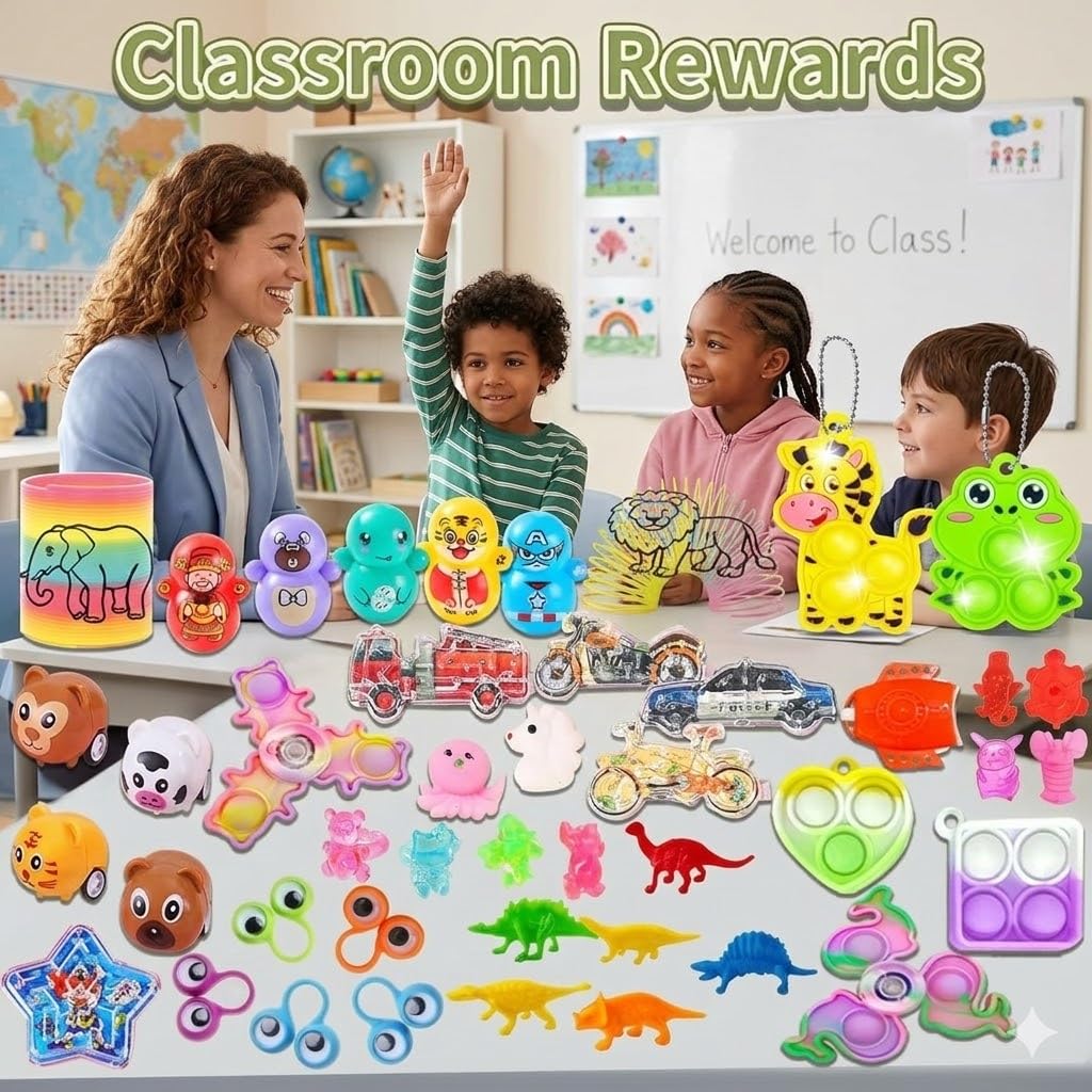 212-Pack Assorted Party Favors Gift Toy Set for Boys Girls, Novelty Items for Events, Prize Drawings, Carnival Favors, Surprise Bag Fillers, Celebration Supplies Class Gift for 3 Years and Above