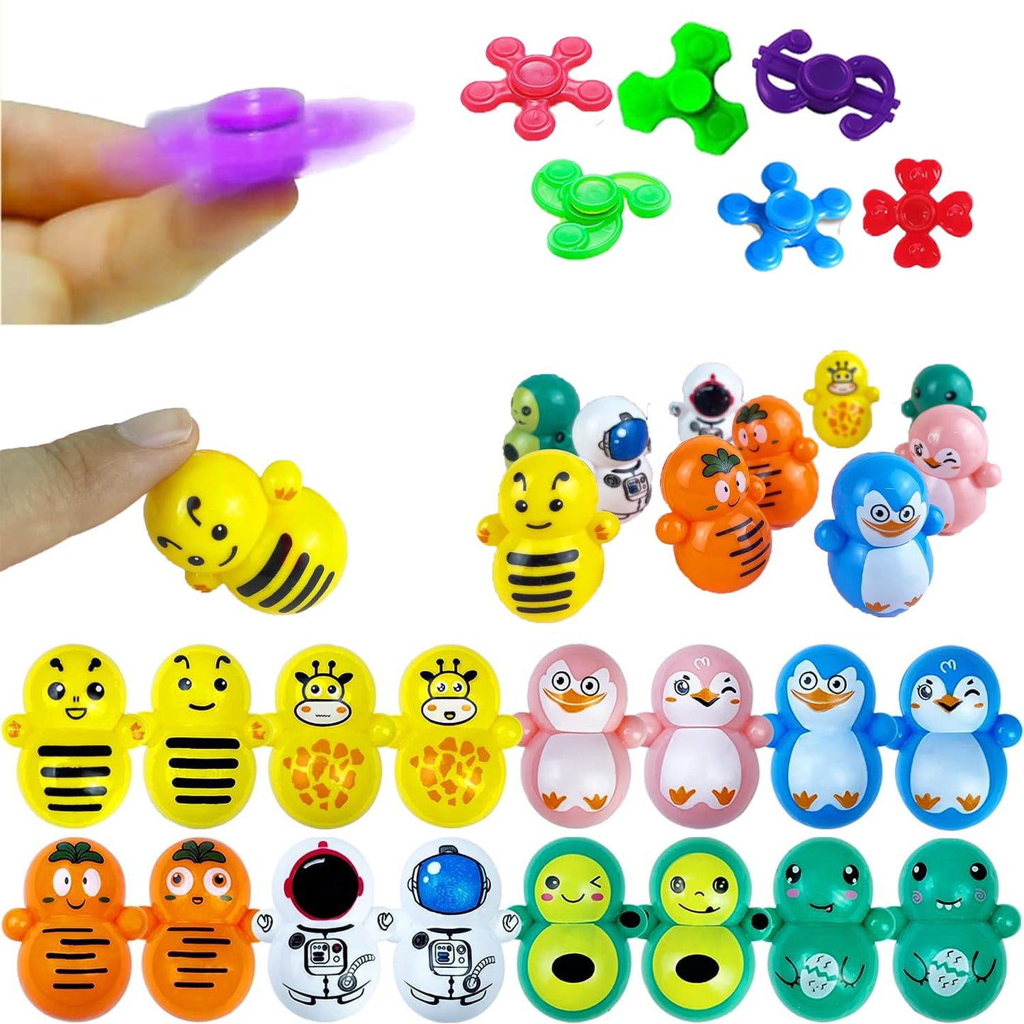 124 Pack Party Favors for Kids,Goodie Bags Pinata Stuffers,Treasure Box Toys,Birthday Party Gift Toys,School Classroom Rewards,Carnival Prizes Box,Easter Egg Filler Bulk Fidget Toys for Boys Girls
