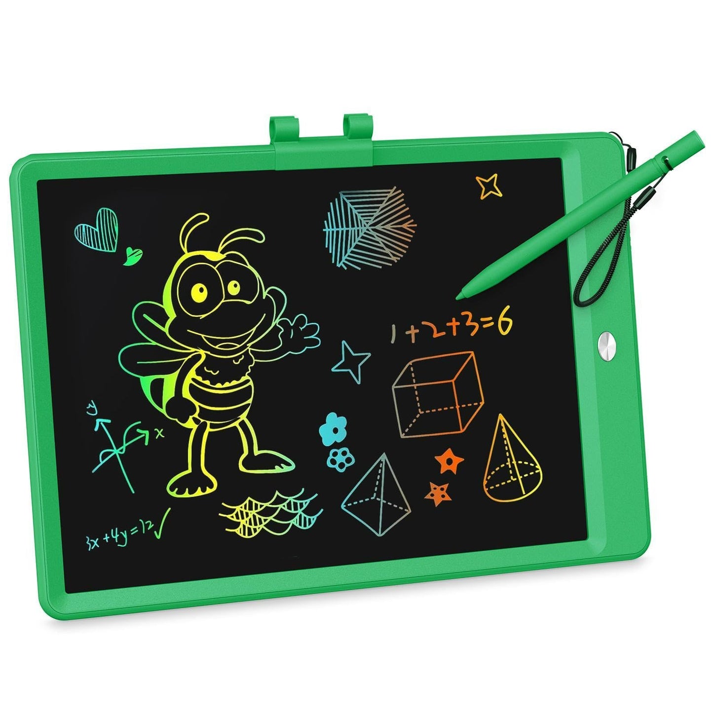 KOKODI LCD Writing Tablet, 10 Inch Colorful Toddler Doodle Board Drawing Tablet, Erasable Reusable Electronic Drawing Pads, Educational and Learning Toy for 3-6 Years Old Boy and Girls(Green)