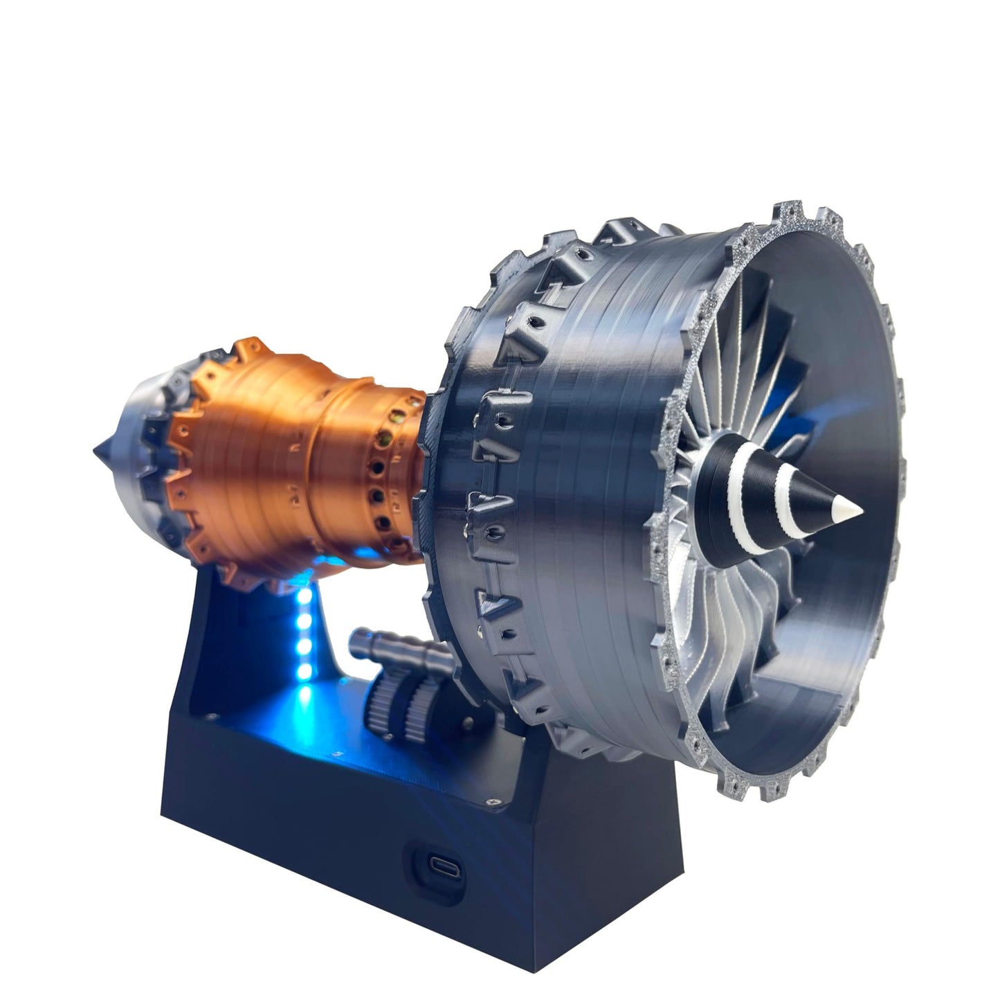 ROIISTOY Jet Engine Model TR900 Turbofan Engine kit Turbojet Aircraft Engine Mechanical Science Education Toy Aviation Enthusiast Gift Desktop Decoration (DIY KIT-Prime)