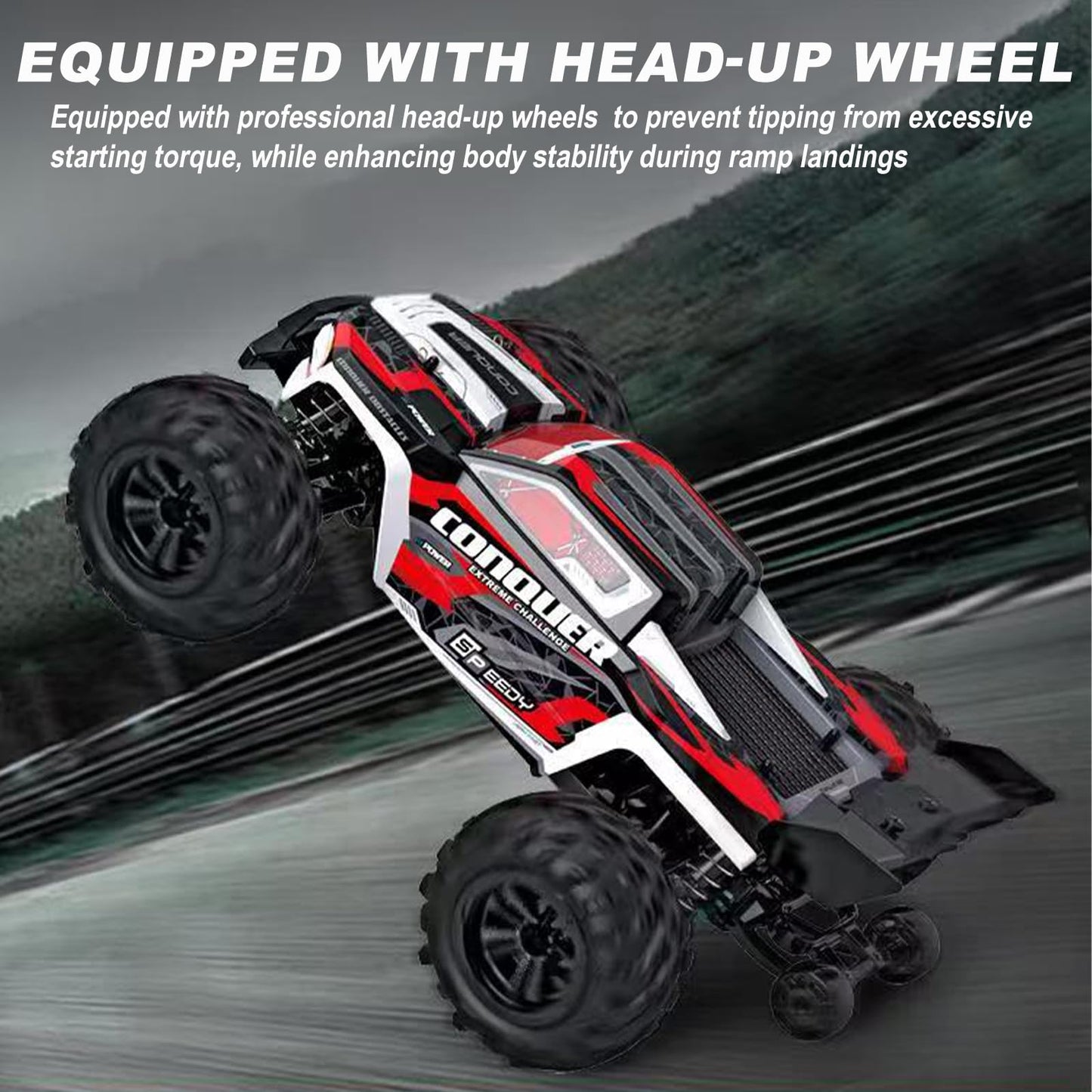 TWIKOMI 1:16 Scale All-Terrain RC Car for Adults - 40+KM/H High Speed 4WD Off-Road Remote Control Truck with 2 Rechargeable Batteries, 2.4GHz Electric Toy Vehicle Gift for Teens and 14+ (1:16 Scale)