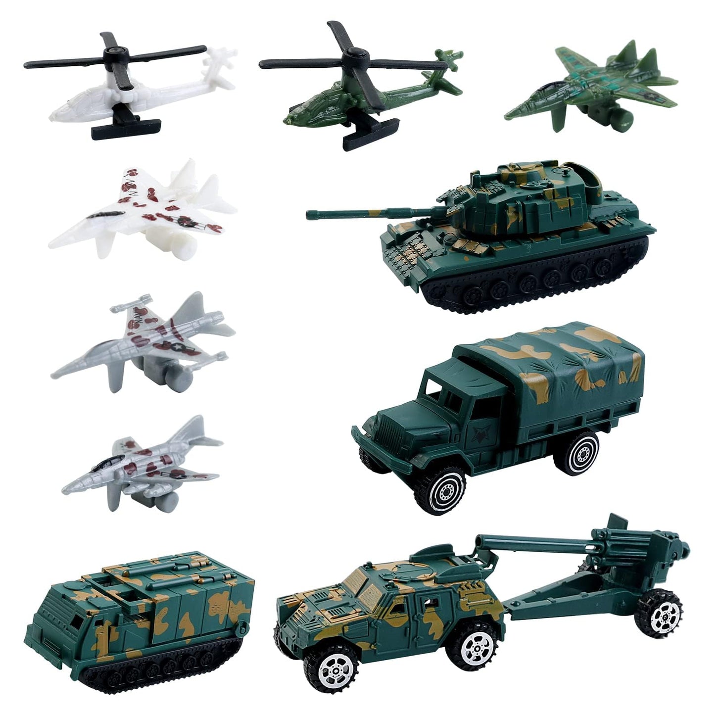 deAO Aircraft Carrier Toy with Scale Model Warplanes Warships Military Vehicles Battleship Helicopter Planes Trucks Tank Army Men Toys for Kids Boys Girls 18 Inches